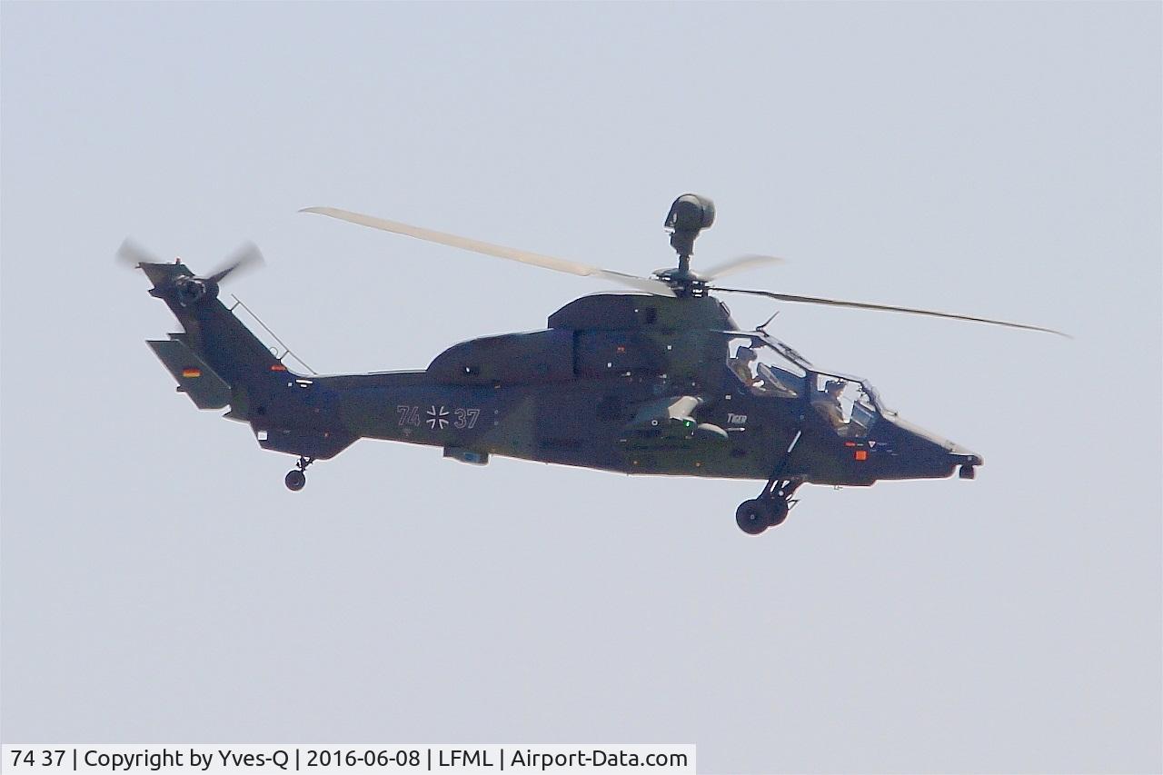 74 37, 2016 Eurocopter EC-665 Tiger UHT C/N 1037/UHT37, Eurocopter EC-665 Tiger UHT, Test flight, Marseille-Provence airport (LFML-MRS)