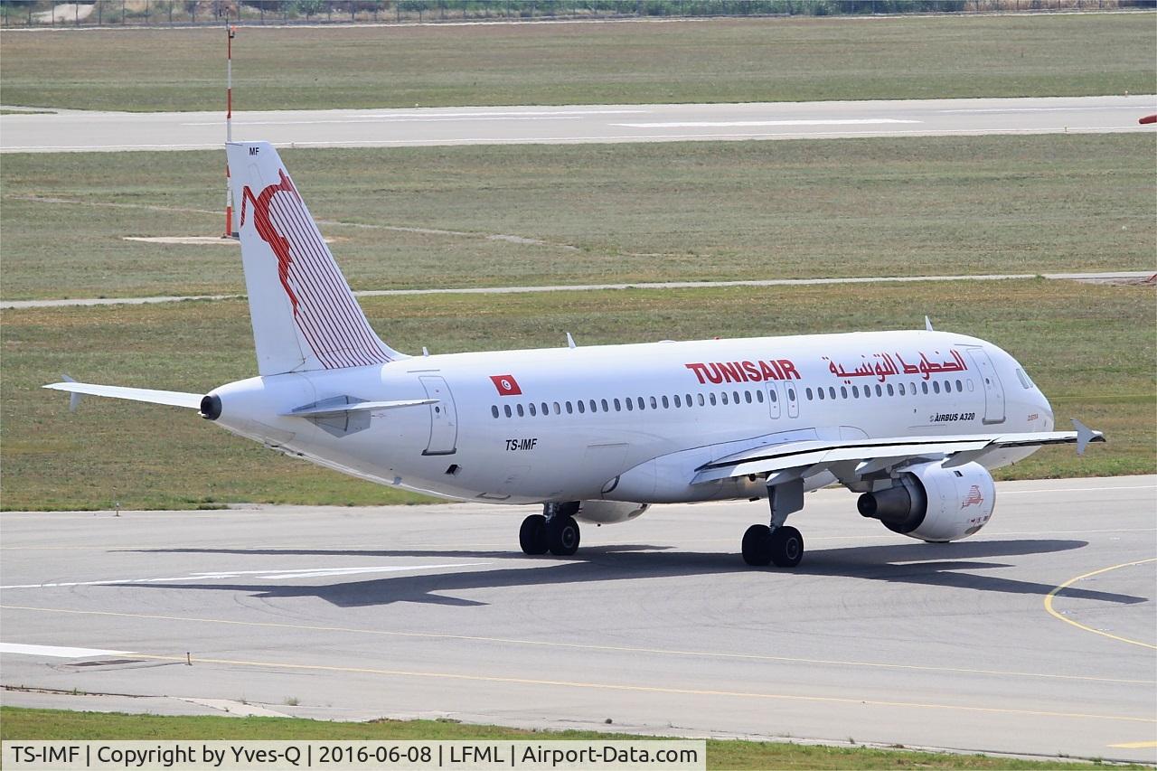 TS-IMF, 1992 Airbus A320-211 C/N 0370, Airbus A320-211, Lining up rwy 31R, Marseille-Provence Airport (LFML-MRS)