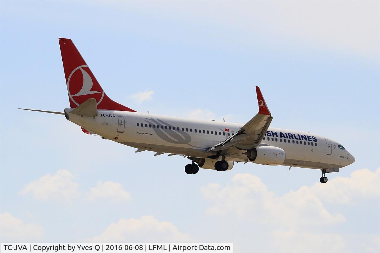 TC-JVA, 2014 Boeing 737-8F2 C/N 40988, Boeing 737-8F2, On final Rwy 31R, Marseille-Provence Airport (LFML-MRS)
