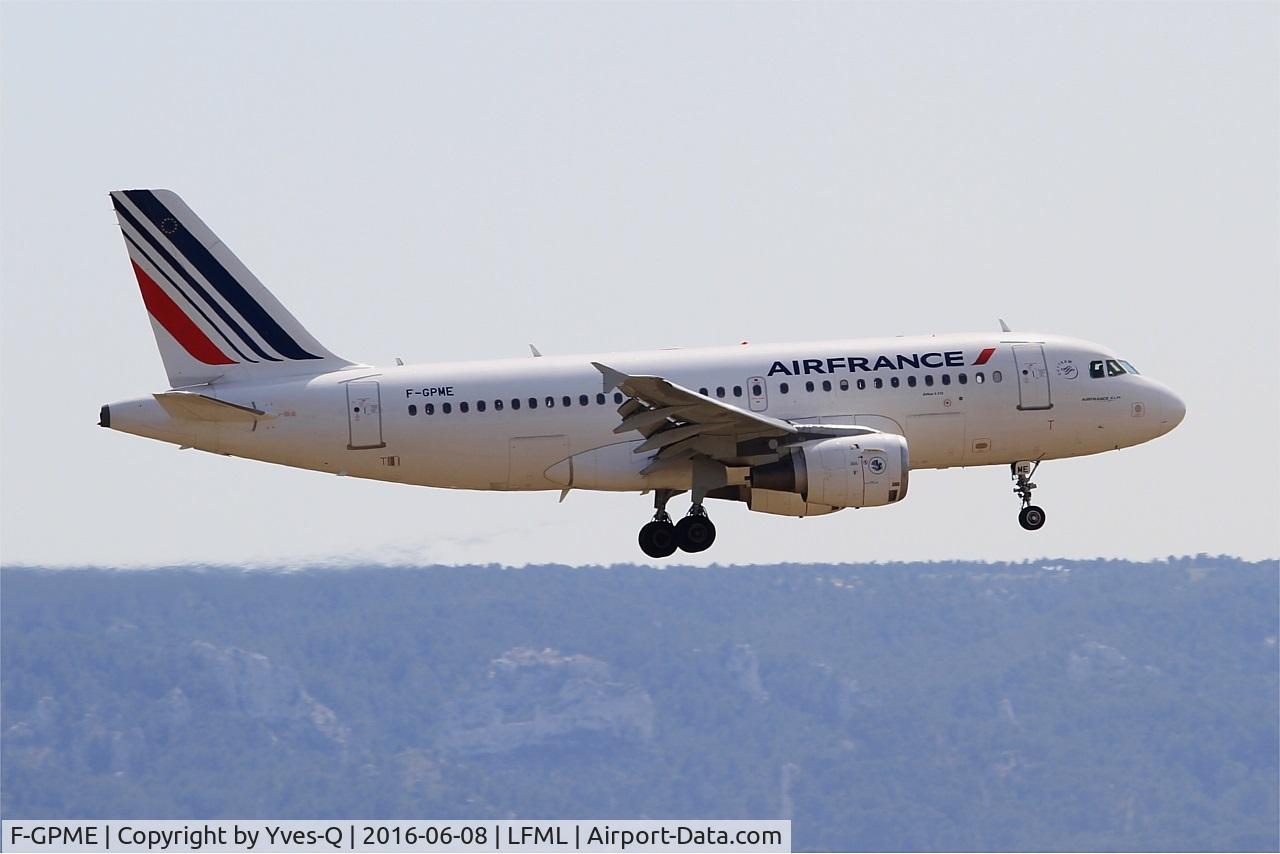 F-GPME, 1996 Airbus A319-113 C/N 625, Airbus A319-113, On final Rwy 31R, Marseille-Provence Airport (LFML-MRS)