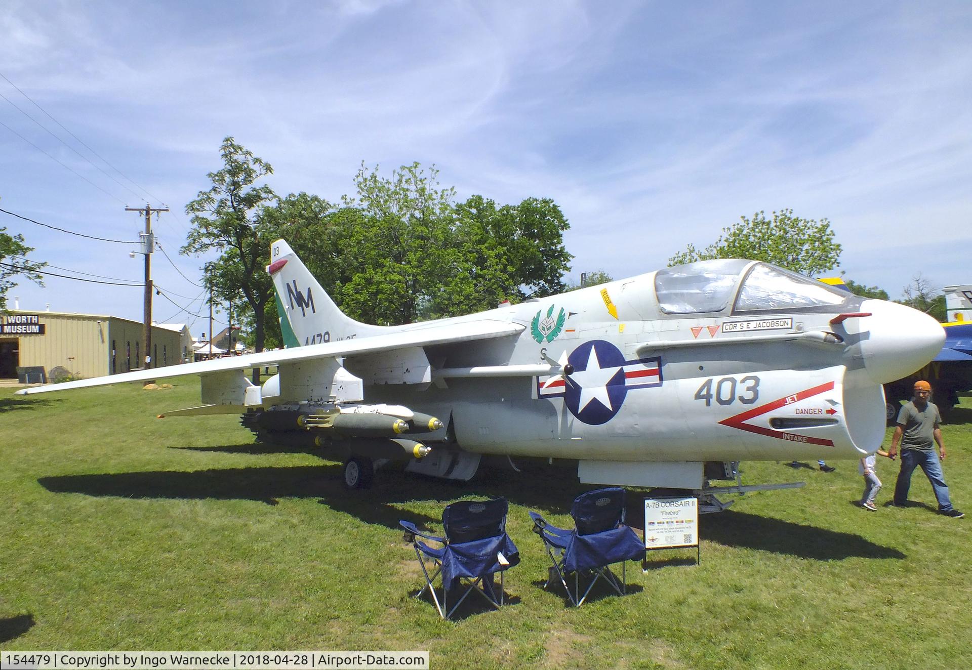 154479, LTV A-7B Corsair II C/N B-119, LTV A-7B Corsair II at the Fort Worth Aviation Museum, Fort Worth TX