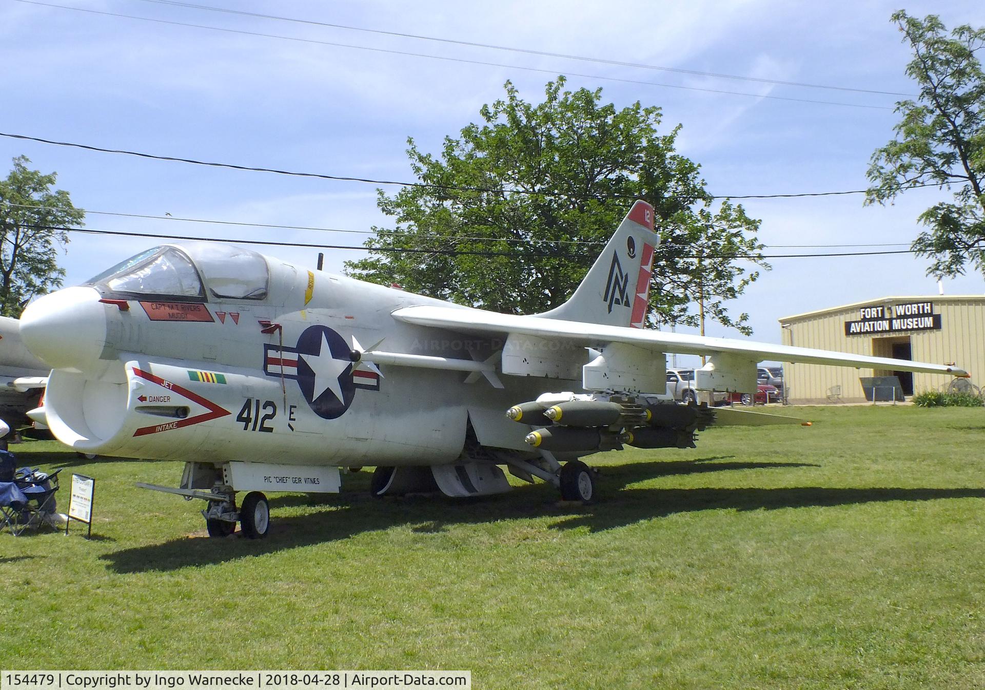 154479, LTV A-7B Corsair II C/N B-119, LTV A-7B Corsair II at the Fort Worth Aviation Museum, Fort Worth TX