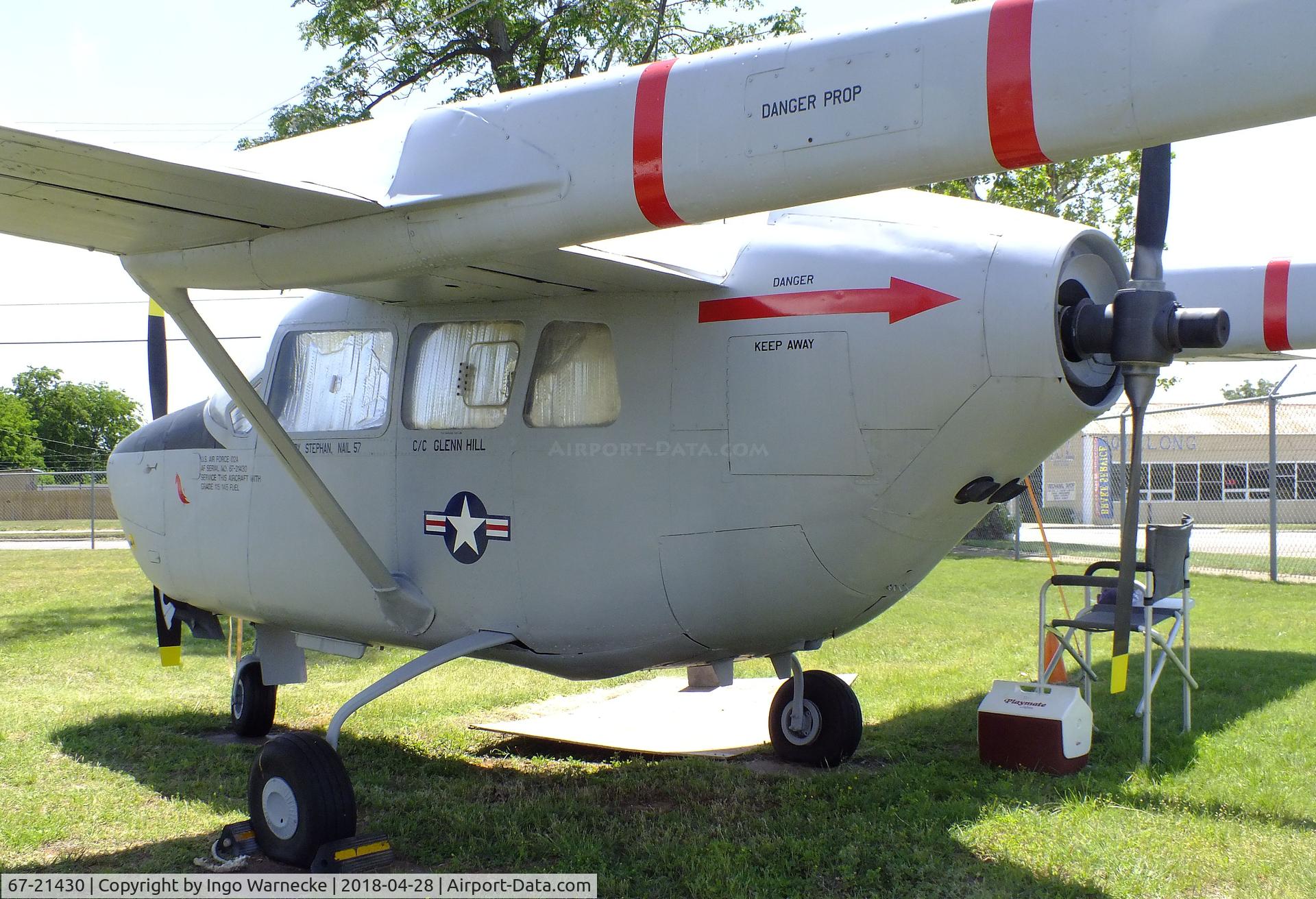 67-21430, 1967 Cessna O-2A Super Skymaster Super Skymaster C/N 377M-0136, Cessna O-2A Super Skymaster at the Fort Worth Aviation Museum, Fort Worth TX