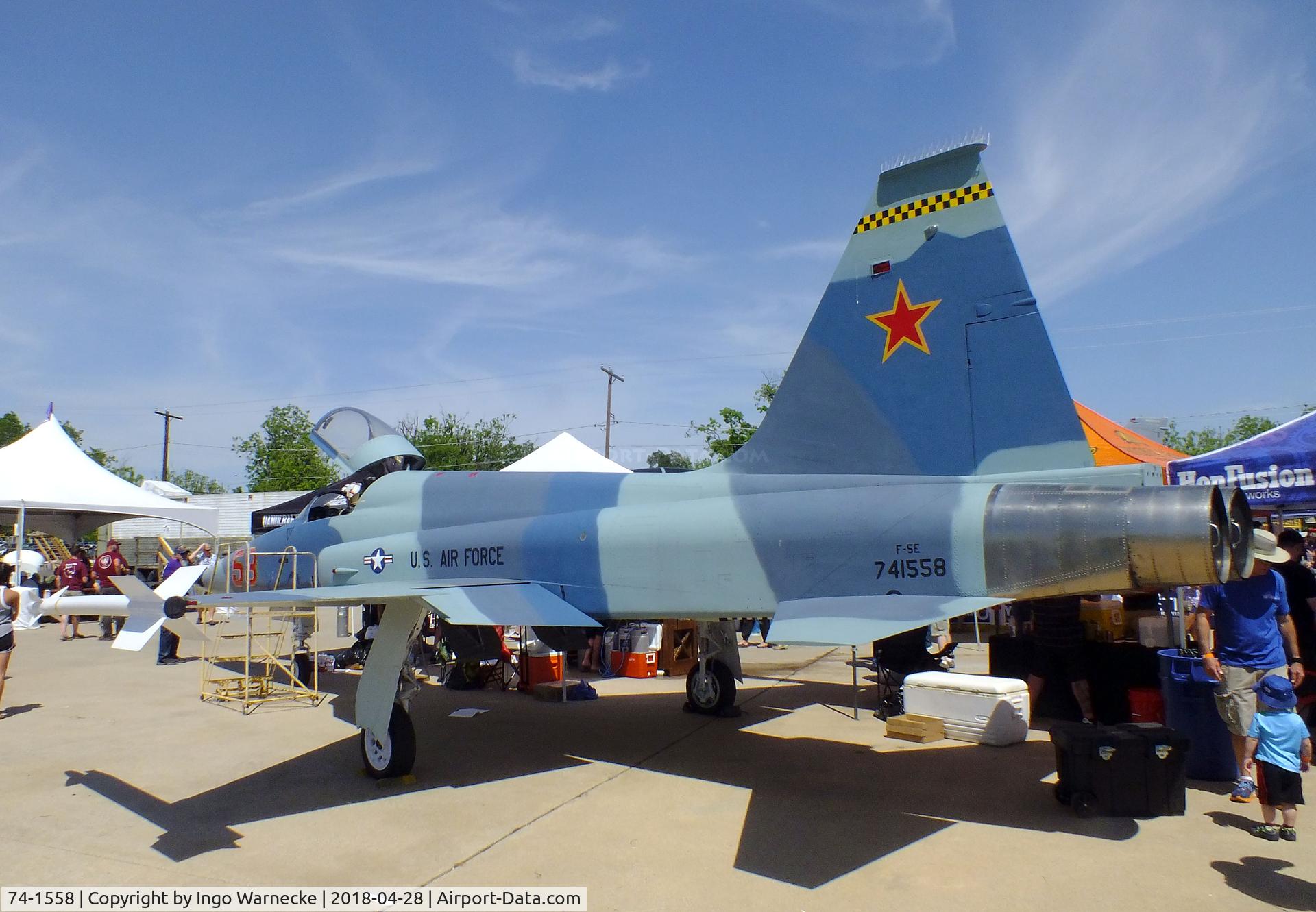 74-1558, 1974 Northrop F-5E Tiger II C/N R.1218, Northrop F-5E Tiger II at the Fort Worth Aviation Museum, Fort Worth TX