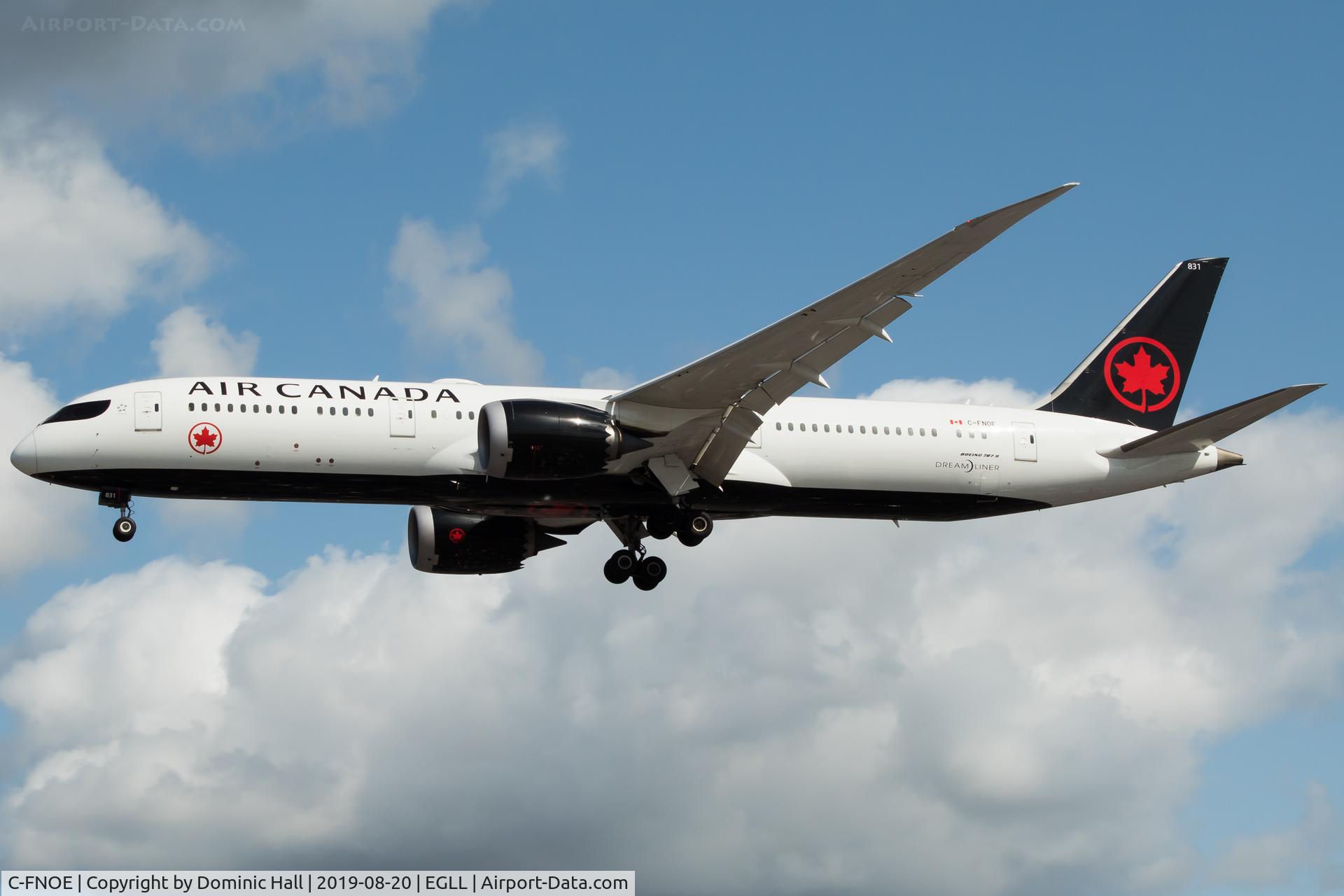 C-FNOE, 2015 Boeing 787-9 Dreamliner C/N 35265, Landing RWY 27R