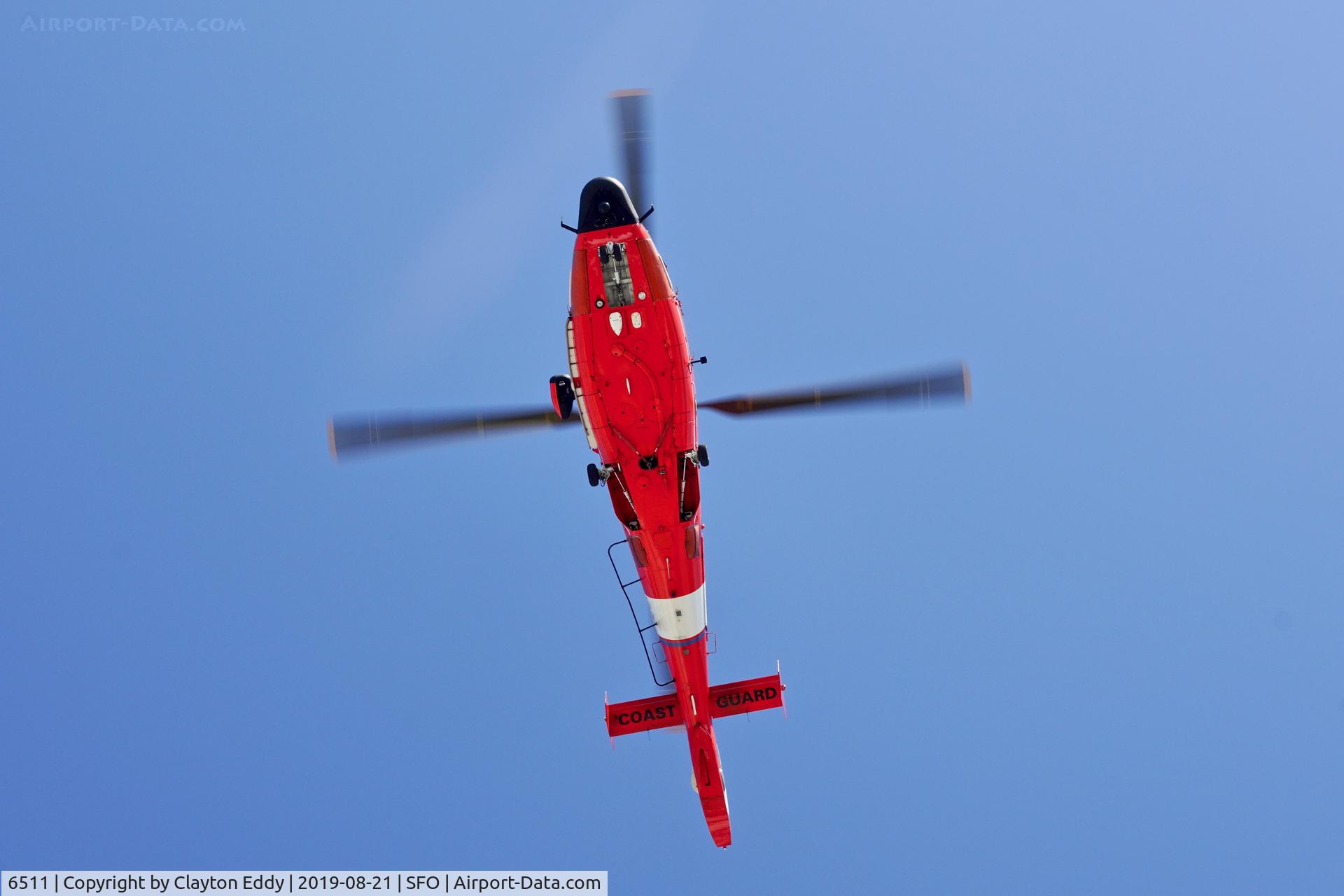 6511, Aerospatiale HH-65C Dolphin C/N 6121, SFO 2019.