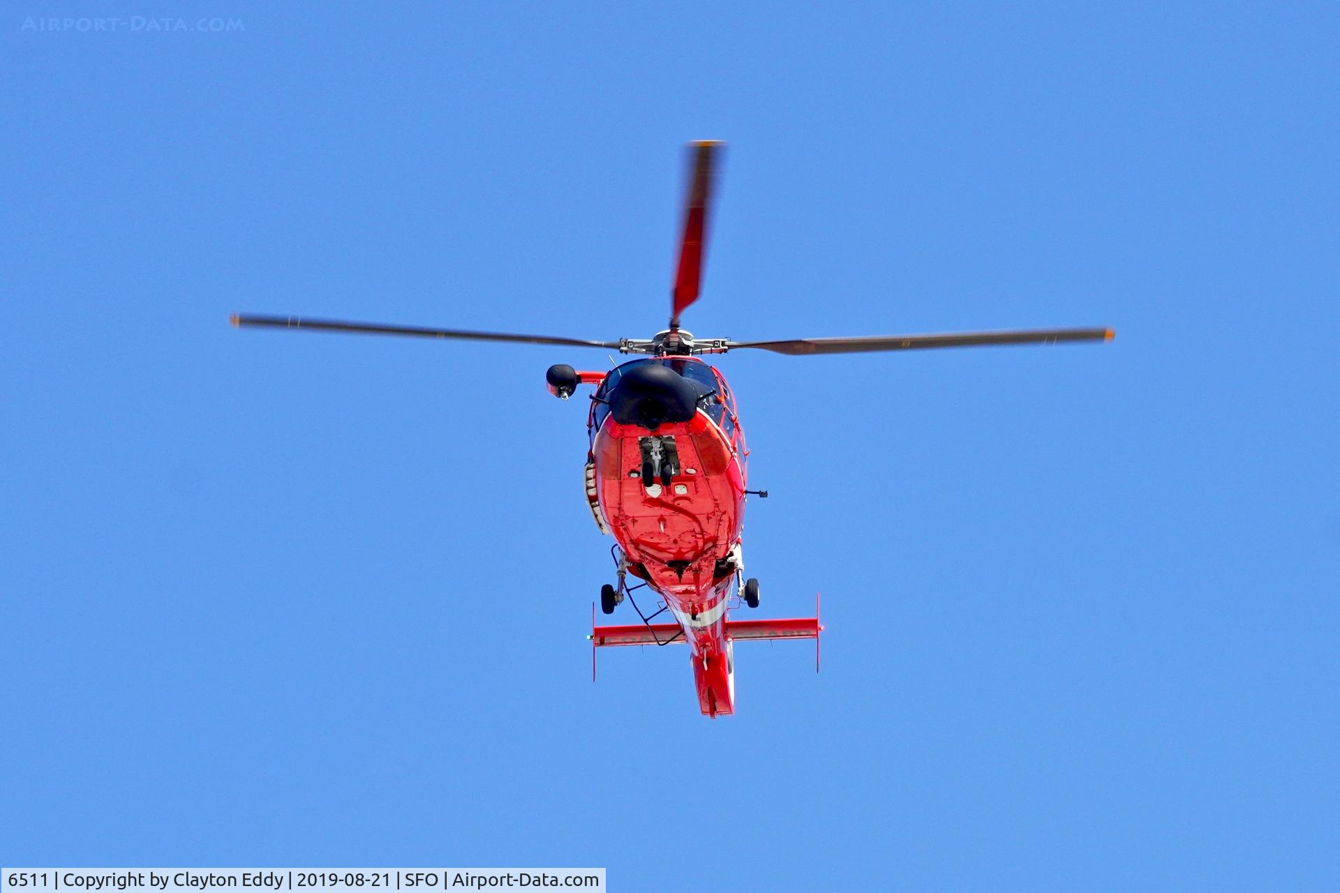 6511, Aerospatiale HH-65C Dolphin C/N 6121, SFO 2019.