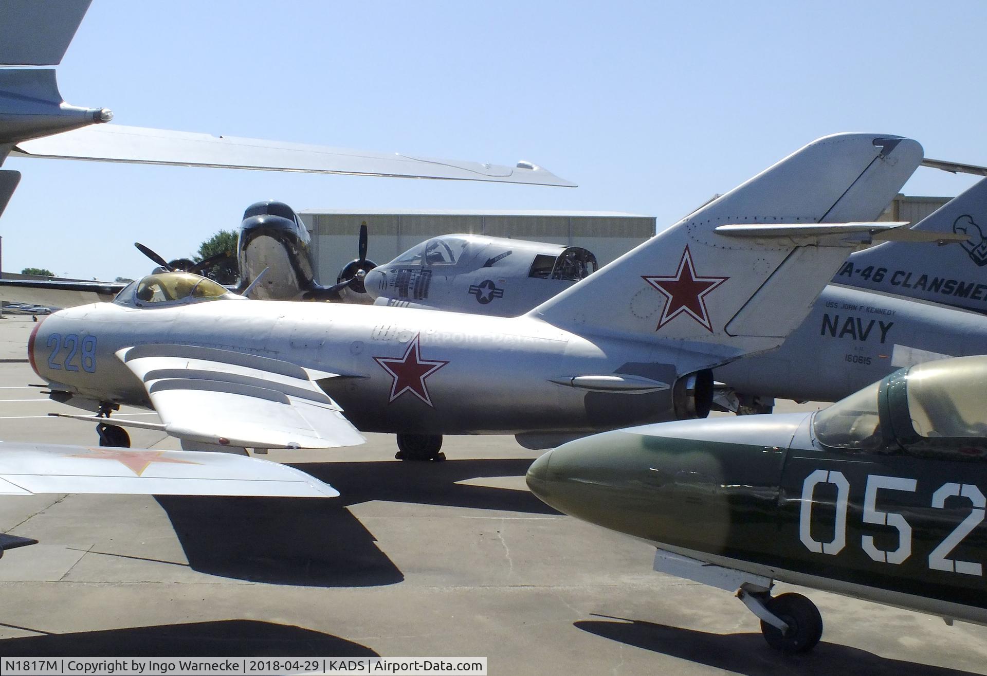 N1817M, PZL-Mielec Lim-5 (MiG-17F) C/N 1C1228, PZL-Mielec Lim-5 (MiG-17F) FRESCO-C at the Cavanaugh Flight Museum, Addison TX