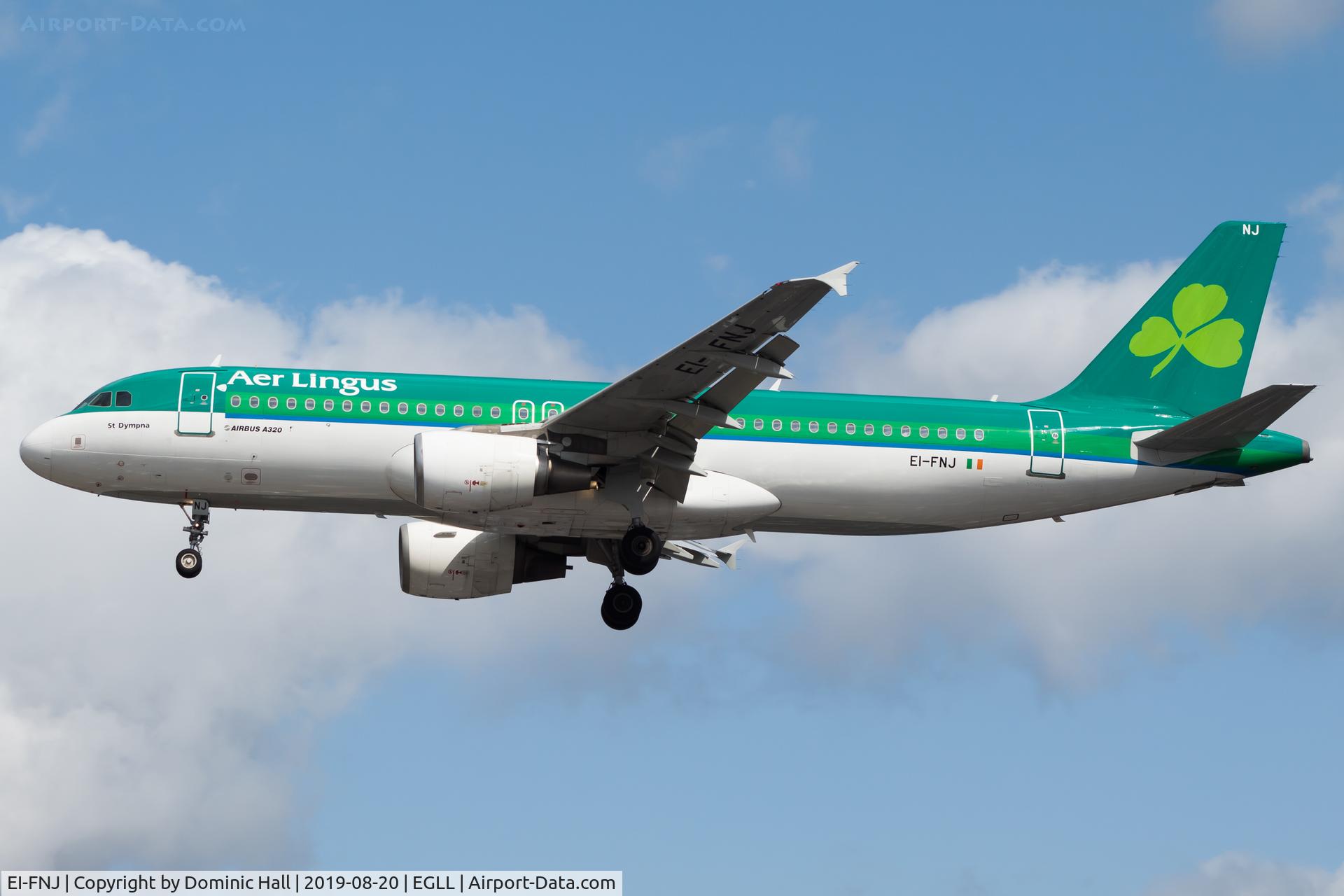 EI-FNJ, 2007 Airbus A320-216 C/N 3174, Landing RWY 27R