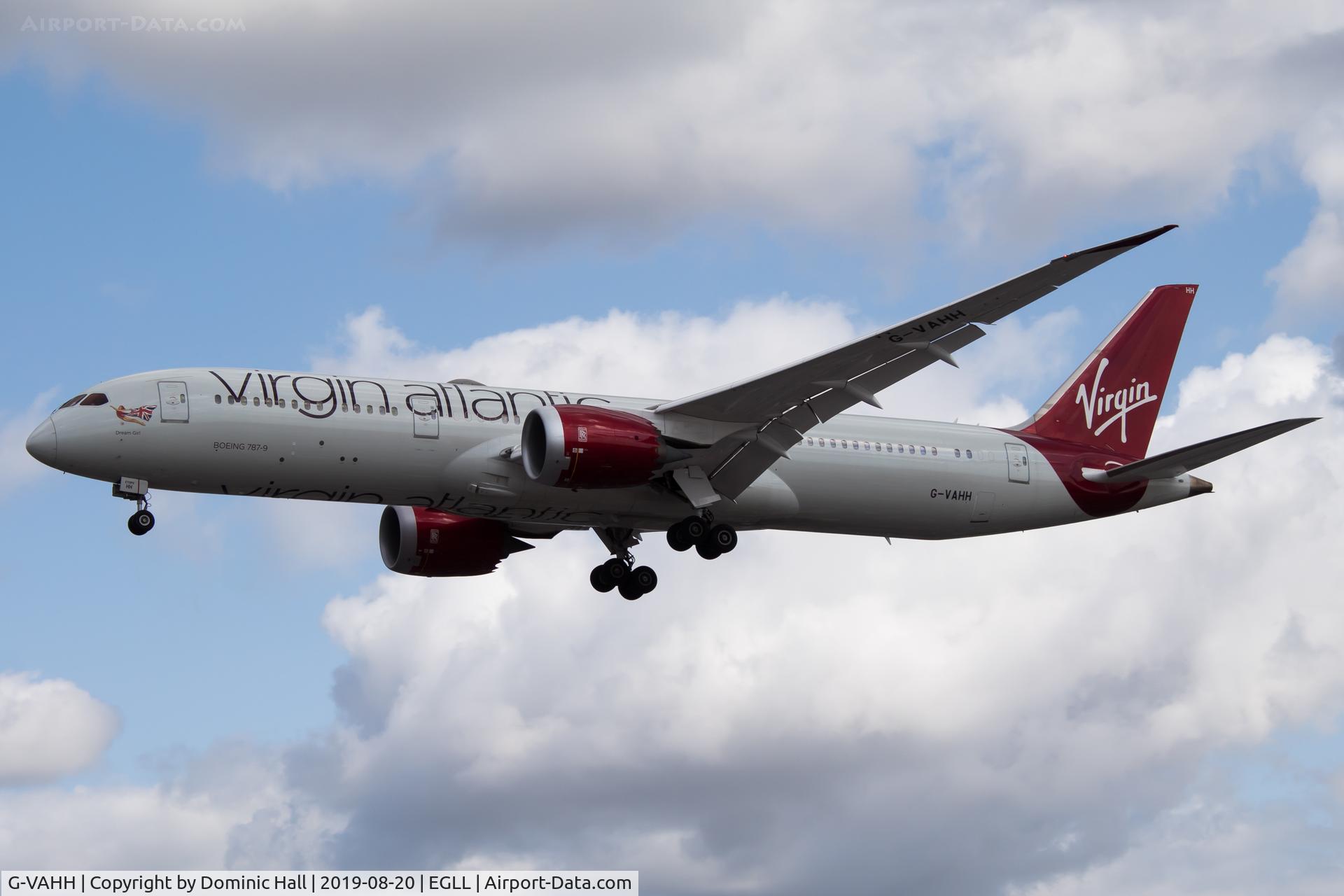 G-VAHH, 2014 Boeing 787-9 Dreamliner C/N 37967, Landing RWY 27R