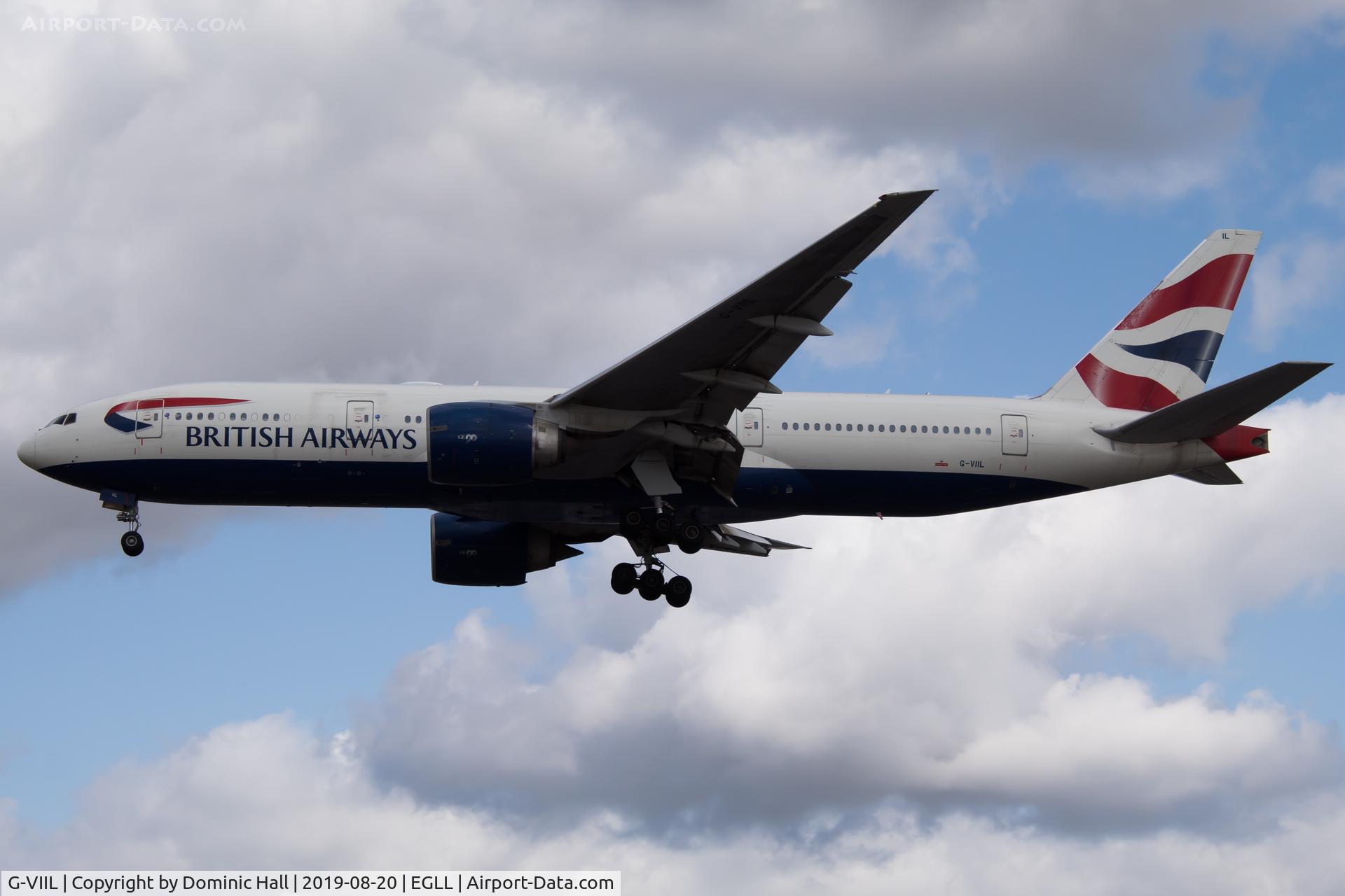 G-VIIL, 1998 Boeing 777-236/ER C/N 27493, Landing RWY 27R