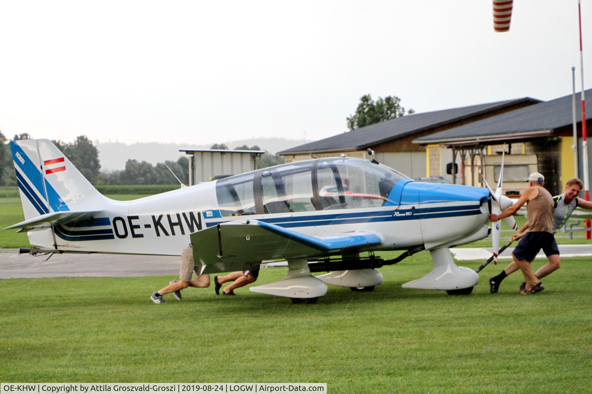 OE-KHW, Robin DR-400-180R Remorqueur Regent C/N 2269, LOGW - Weiz Airport, Austria