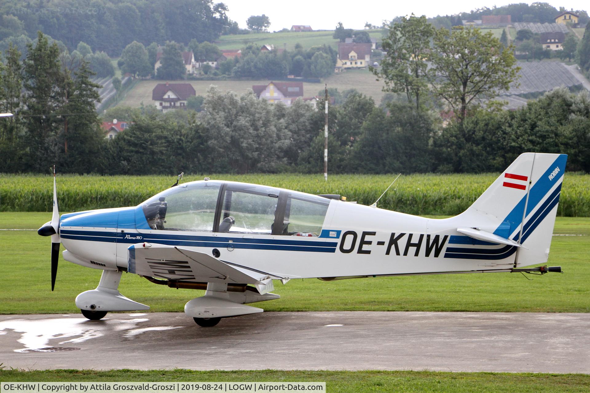 OE-KHW, Robin DR-400-180R Remorqueur Regent C/N 2269, LOGW - Weiz Airport, Austria