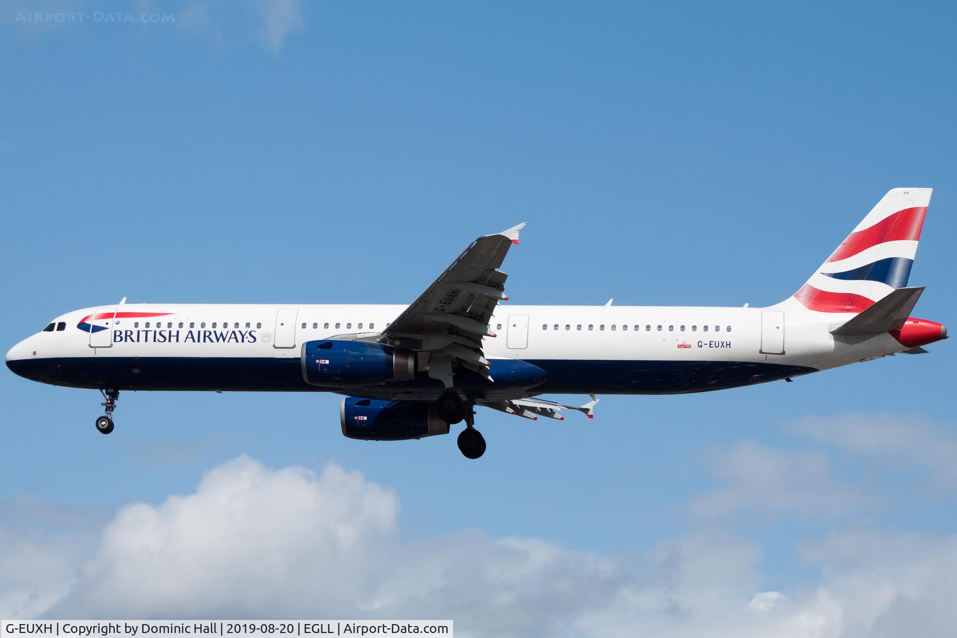 G-EUXH, 2004 Airbus A321-231 C/N 2363, Landing RWY 27R