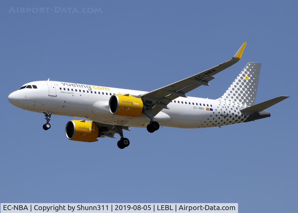 EC-NBA, 2018 Airbus A320-271N C/N 8665, Landing rwy 25R