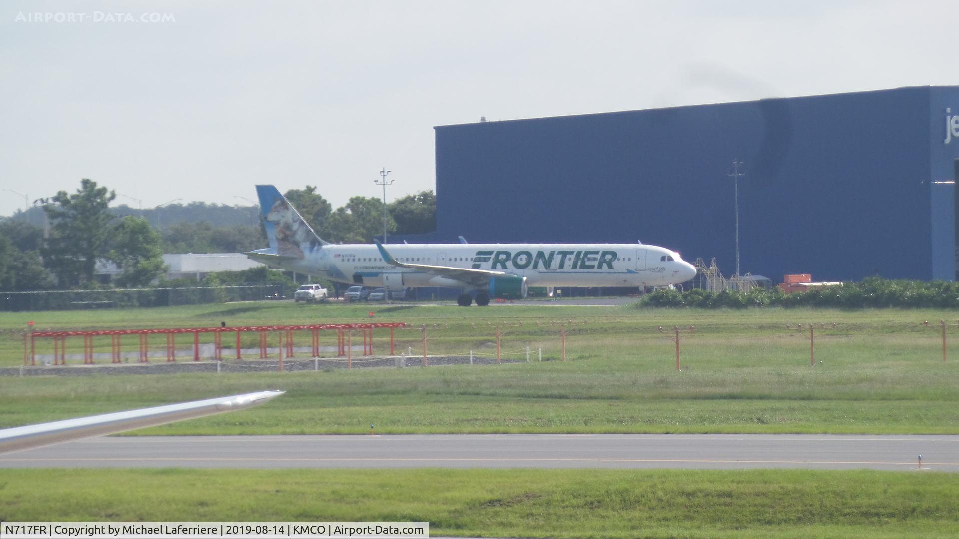 N717FR, 2017 Airbus A321-211 C/N 7536, Frontier A321 at Orlando Airport.