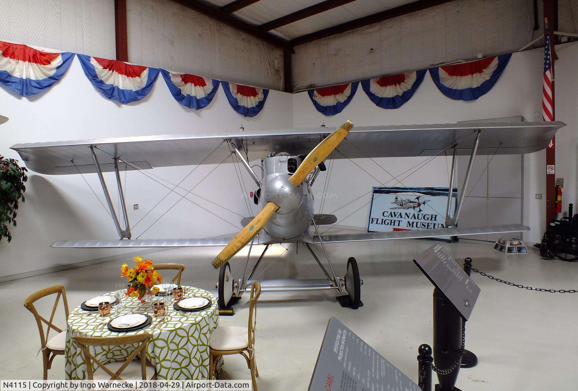 N4115, 1987 Pfalz DIII Replica C/N 1, Pfalz (Kitchen) D III replica at the Cavanaugh Flight Museum, Addison TX