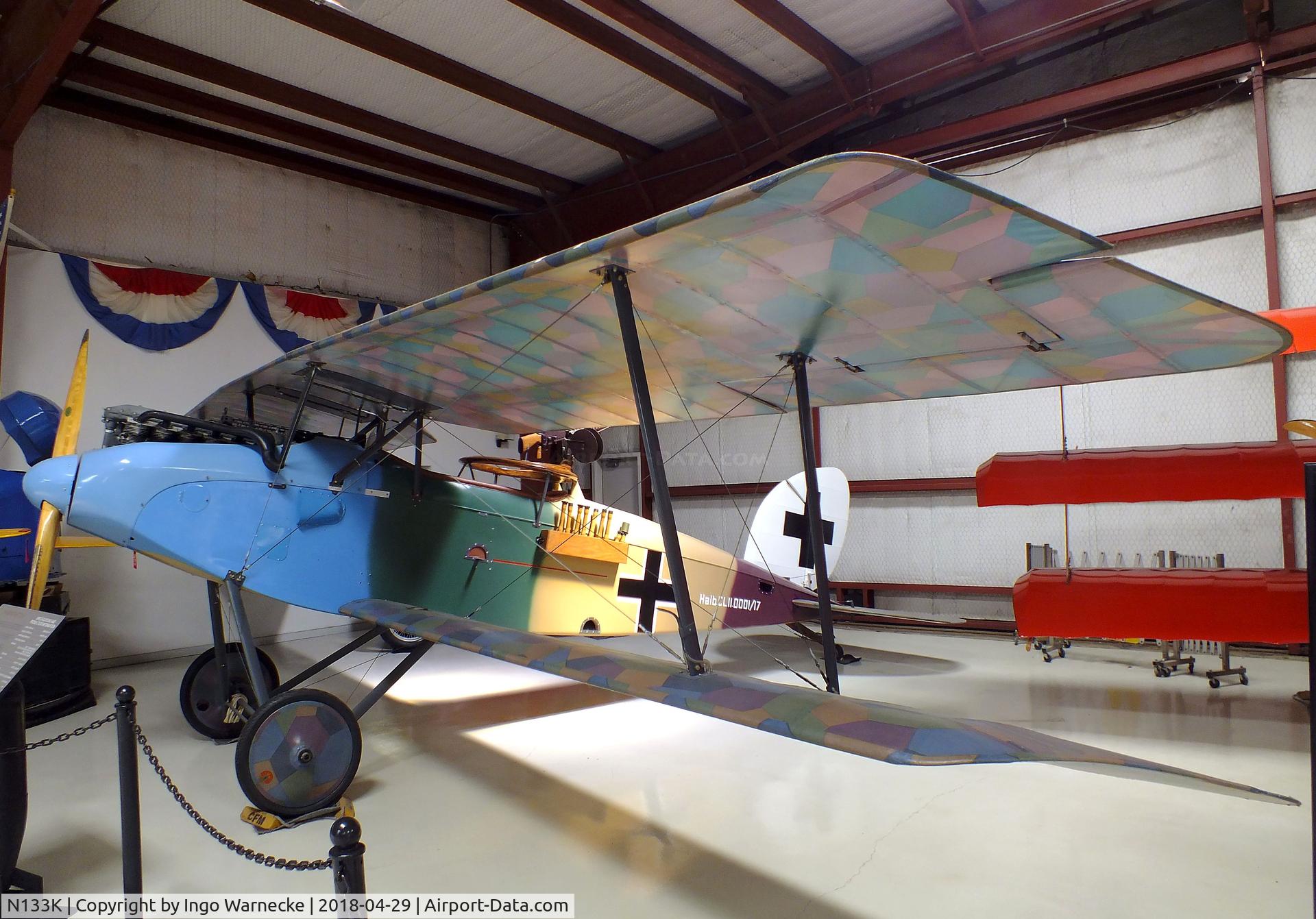 N133K, Halberstadt CL.II C/N 2009-1, Halberstadt (Kitchen) CL II replica at the Cavanaugh Flight Museum, Addison TX