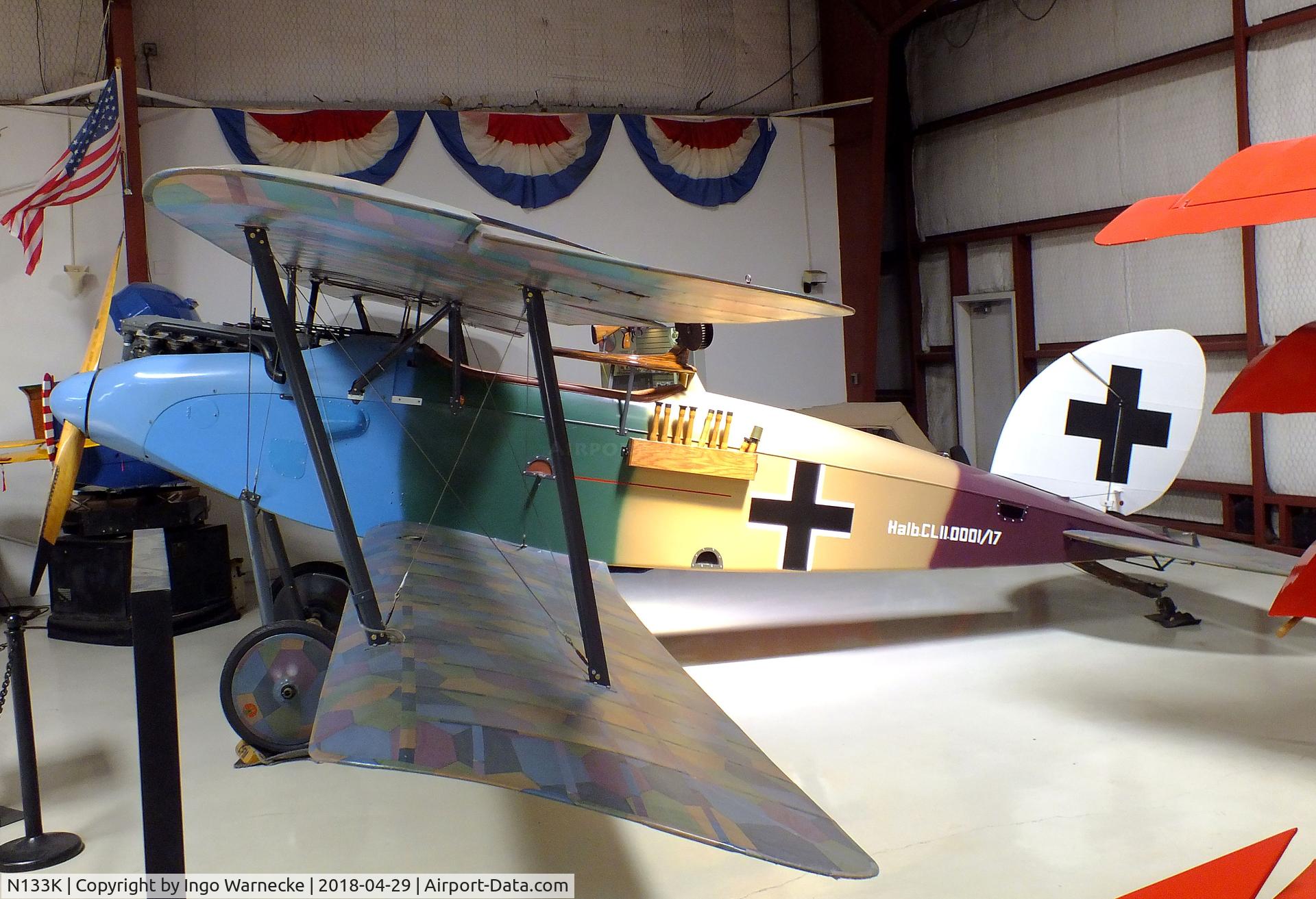 N133K, Halberstadt CL.II C/N 2009-1, Halberstadt (Kitchen) CL II replica at the Cavanaugh Flight Museum, Addison TX