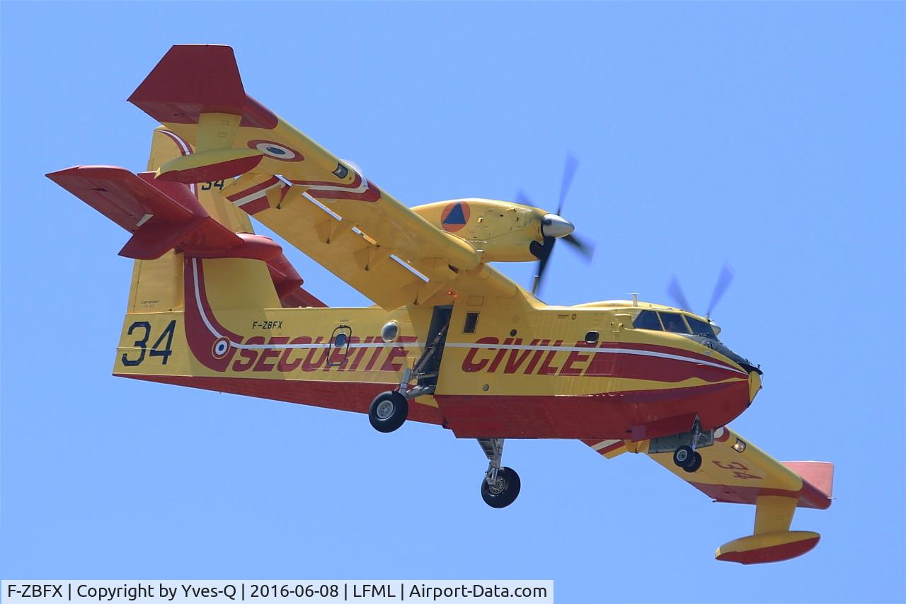 F-ZBFX, Canadair CL-215-6B11 CL-415 C/N 2007, Canadair CL-415, Short approach rwy 31R, Marseille-Marignane Airport (LFML-MRS)