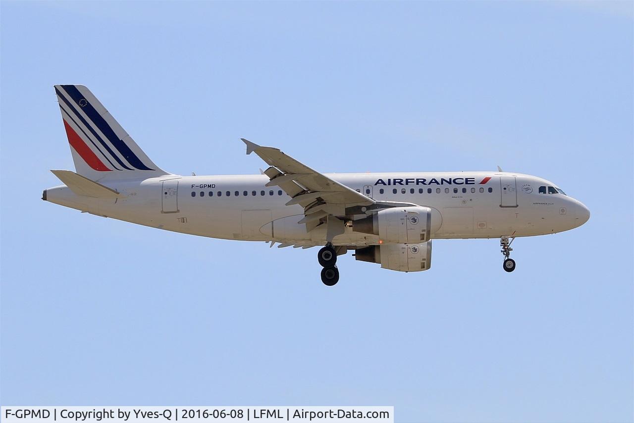 F-GPMD, 1993 Airbus A319-113 C/N 618, Airbus A319-113, On final rwy 31R, Marseille-Provence Airport (LFML-MRS)