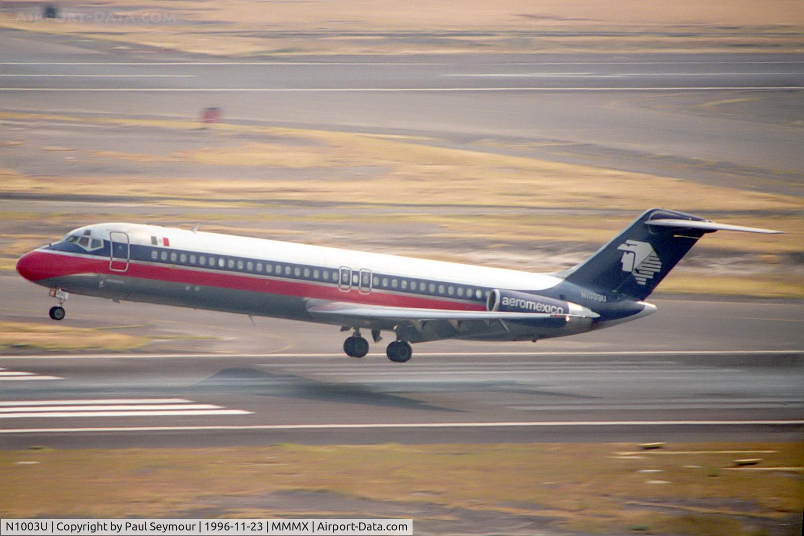 N1003U, 1981 McDonnell Douglas DC-9-32 C/N 48151, Delivered to Aeromexico as N1003U in 1981. Reregistered as XA-TFO in 1996. Withdrawn from use at Mexico City by 2008.