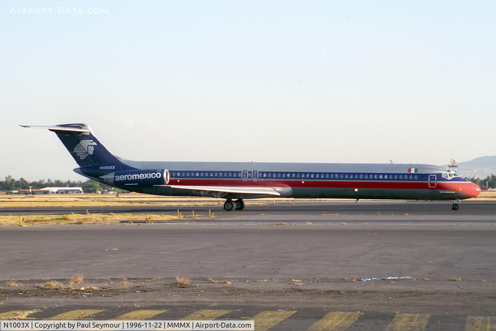 N1003X, 1981 McDonnell Douglas MD-82 (DC-9-82) C/N 48067, Delivered to Aeromexico as N1003X in 1981. To Aeropostal as YV-02C in 2004. Reregistered as YV131T in 2005. Withdrawn from use at Victorville, CA in 2007 and scrapped. N867AC allocated but possibly never applied. Front fuselage to El Mirage,CA.