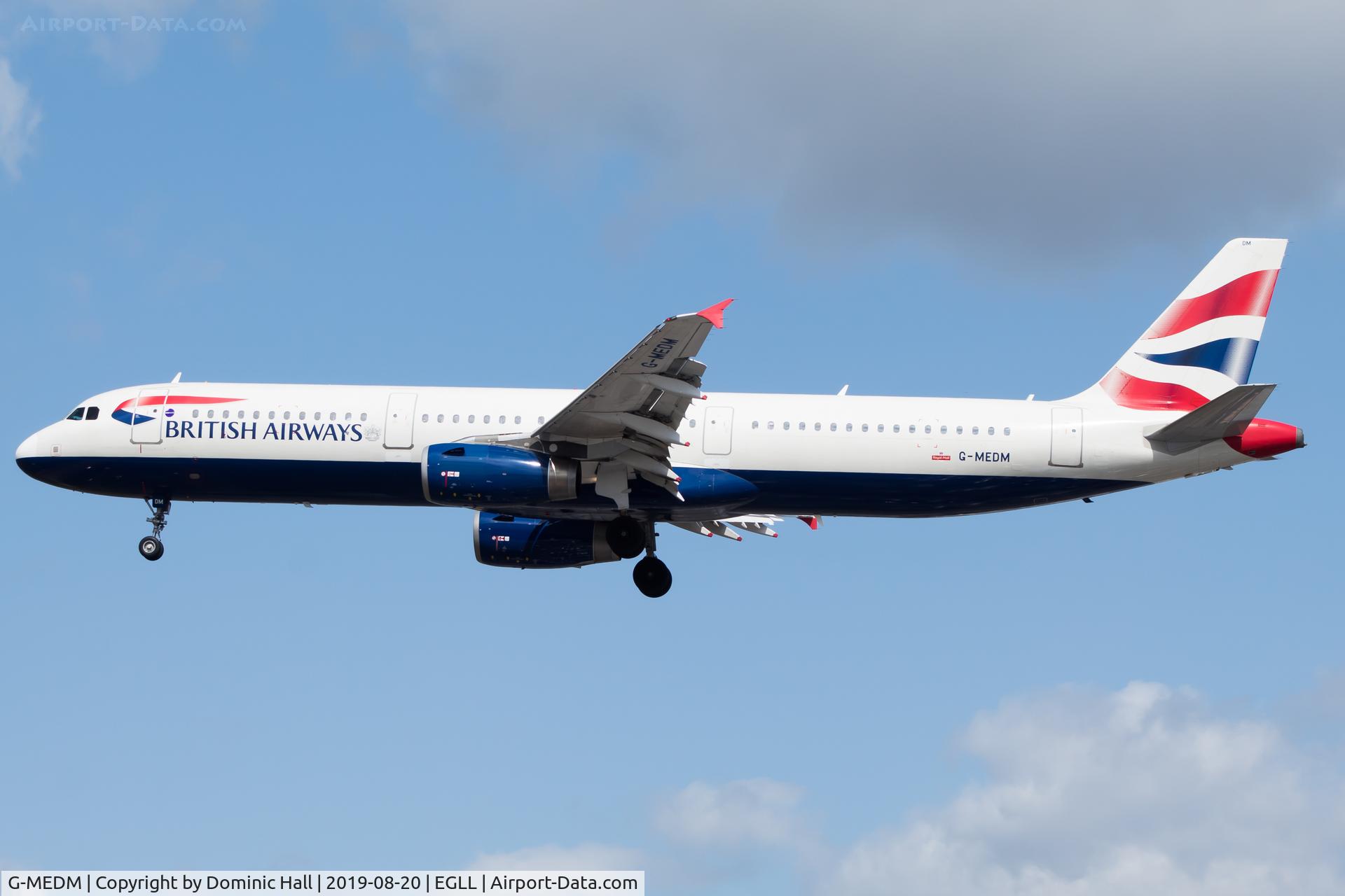 G-MEDM, 2006 Airbus A321-231 C/N 2799, Landing RWY 27R