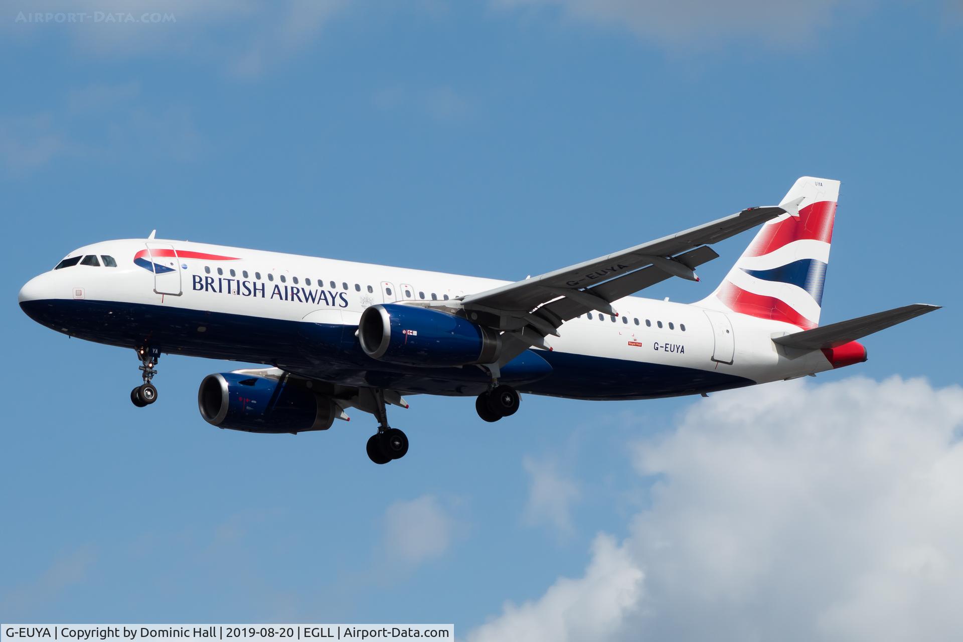 G-EUYA, 2008 Airbus A320-232 C/N 3697, Landing RWY 27R