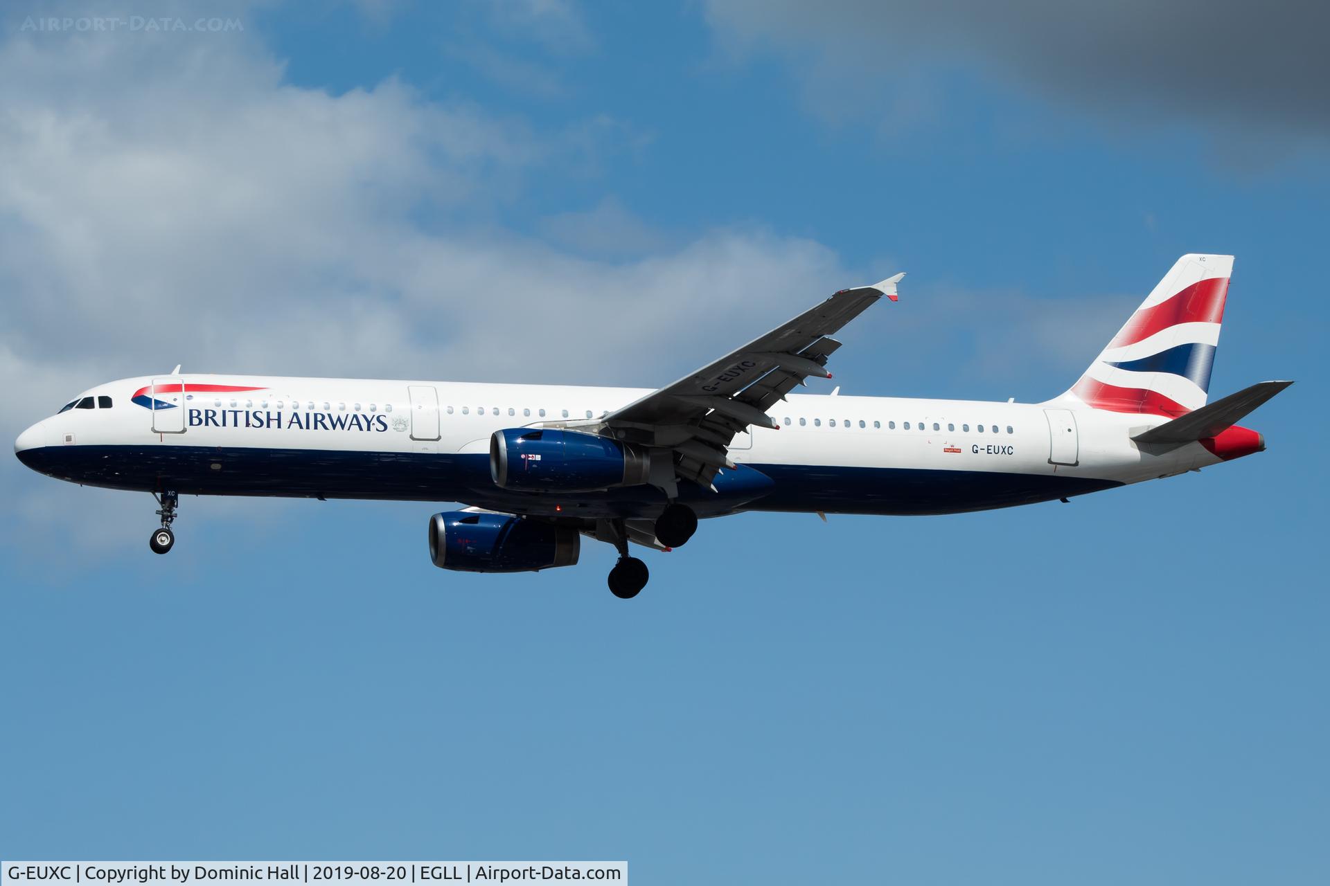 G-EUXC, 2004 Airbus A321-231 C/N 2305, Landing RWY 27R