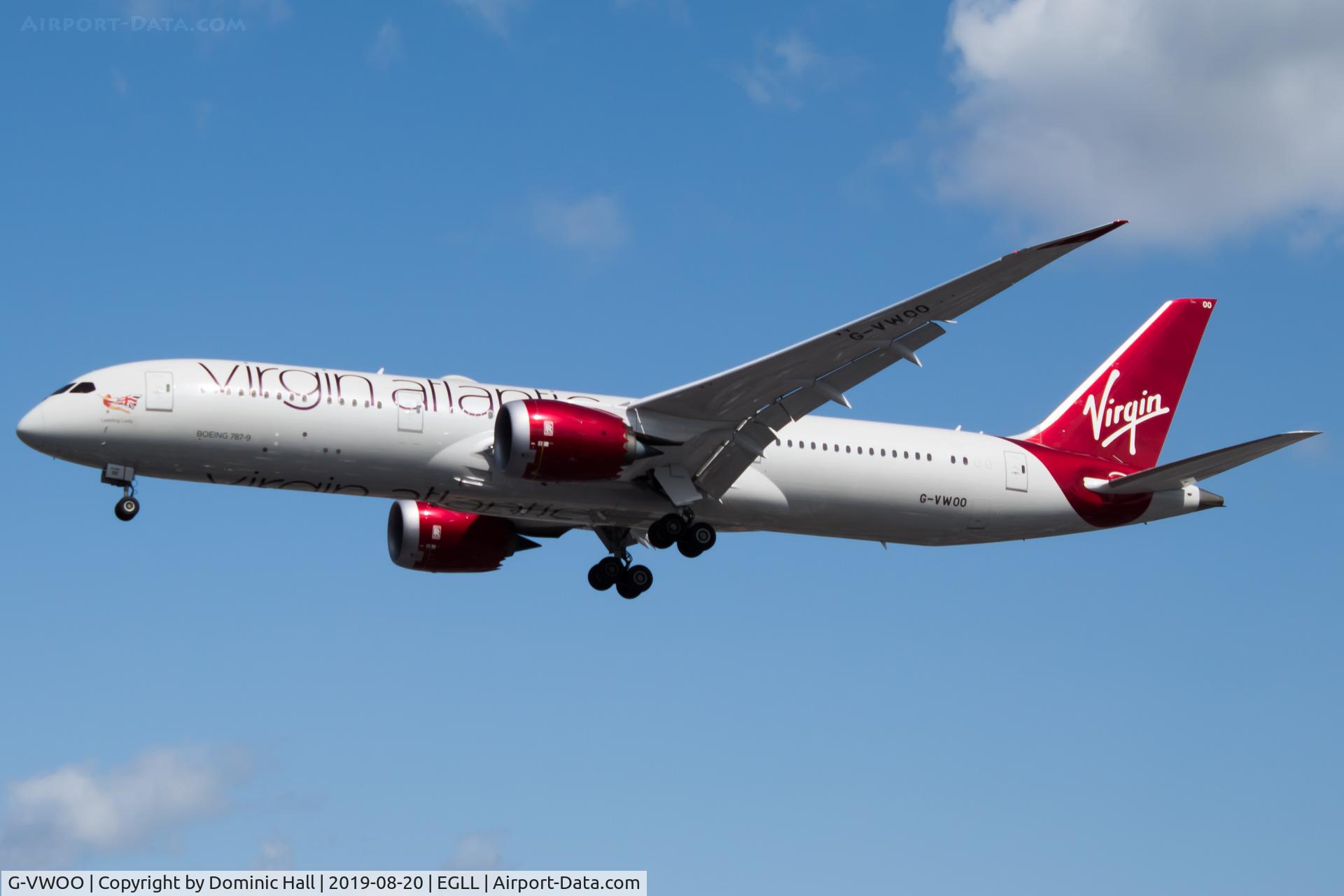 G-VWOO, 2018 Boeing 787-9 Dreamliner Dreamliner C/N 37979, Landing RWY 27R