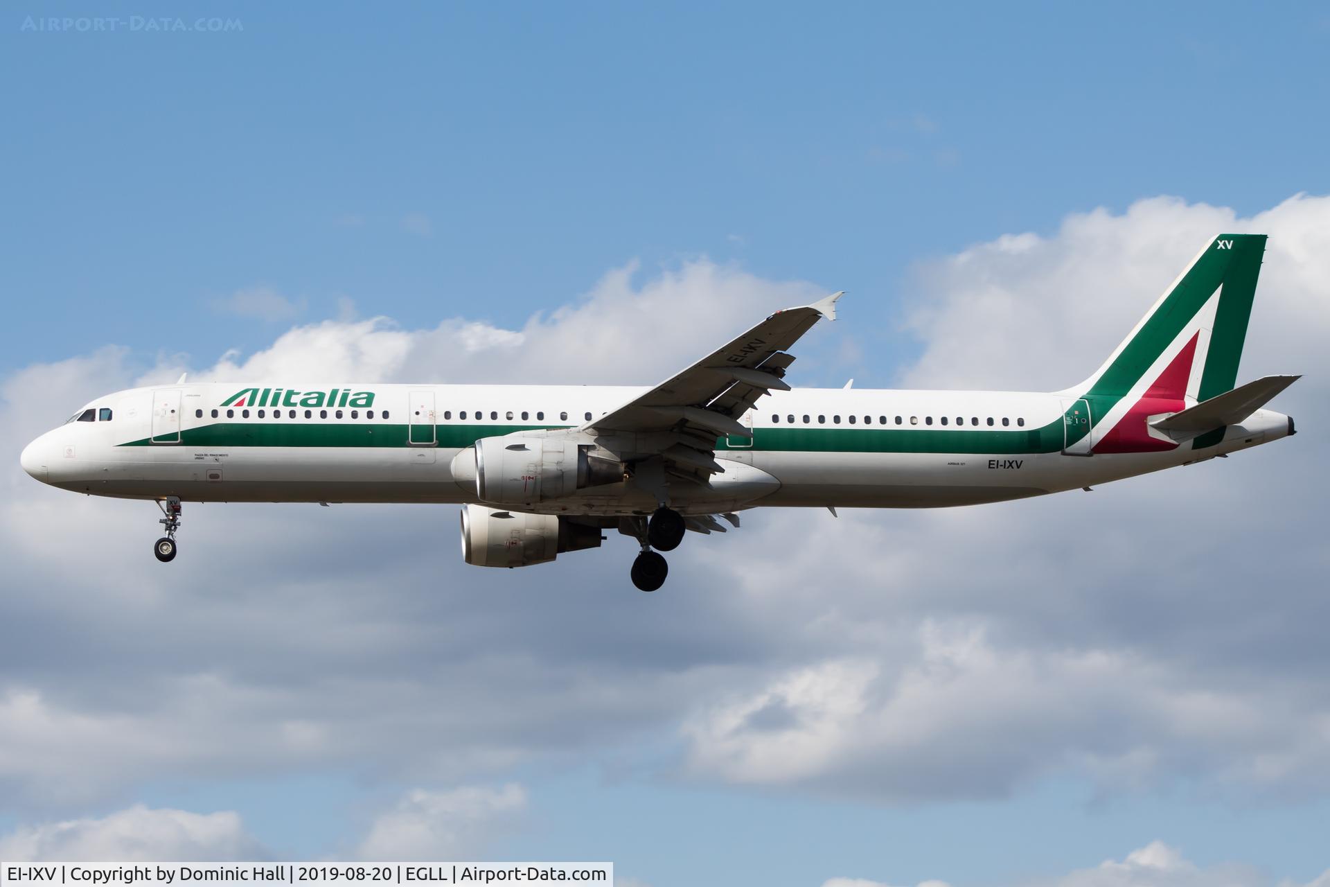 EI-IXV, 1998 Airbus A321-112 C/N 819, Landing RWY 27L