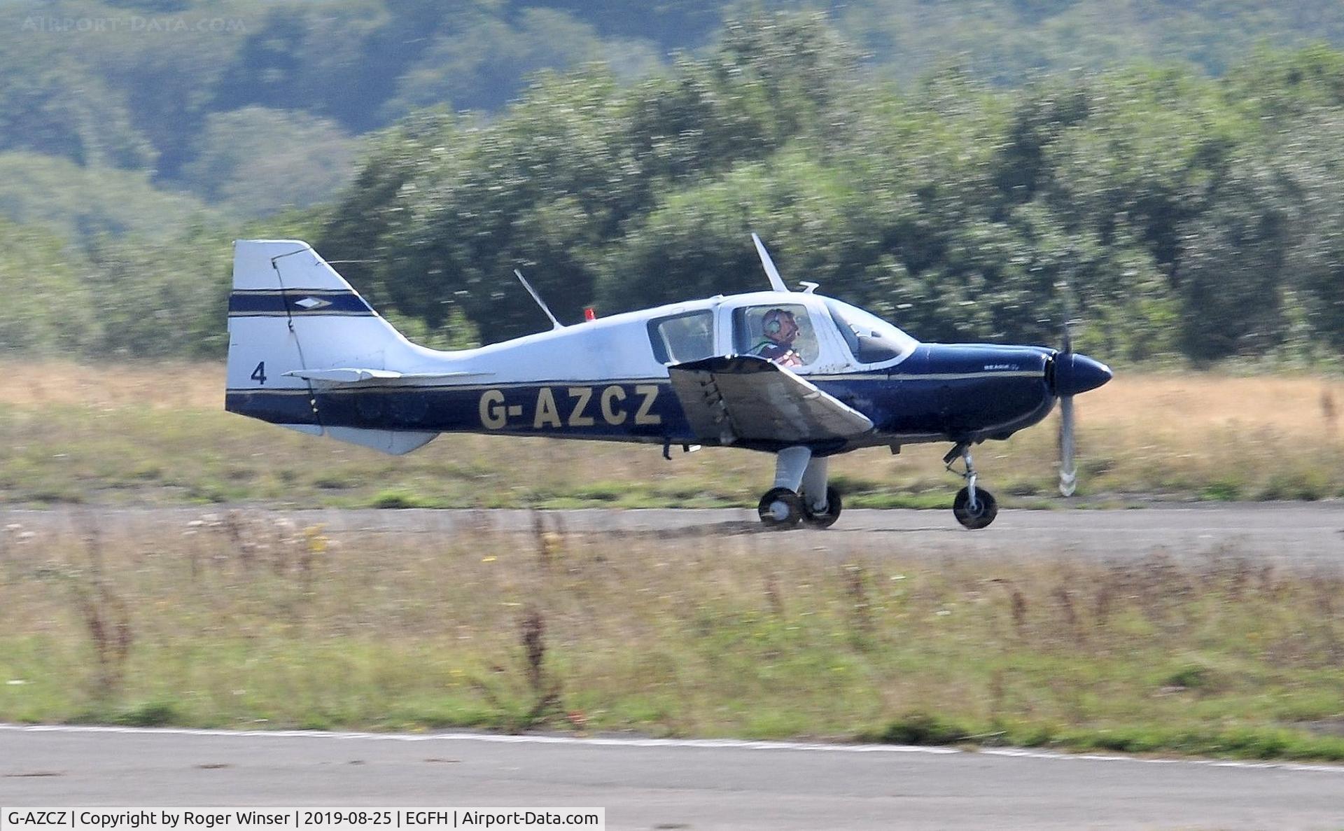 G-AZCZ, 1970 Beagle B-121 Pup Series 2 (Pup 150) C/N B121-167, Visiting Pup 150 departing Runway 28.