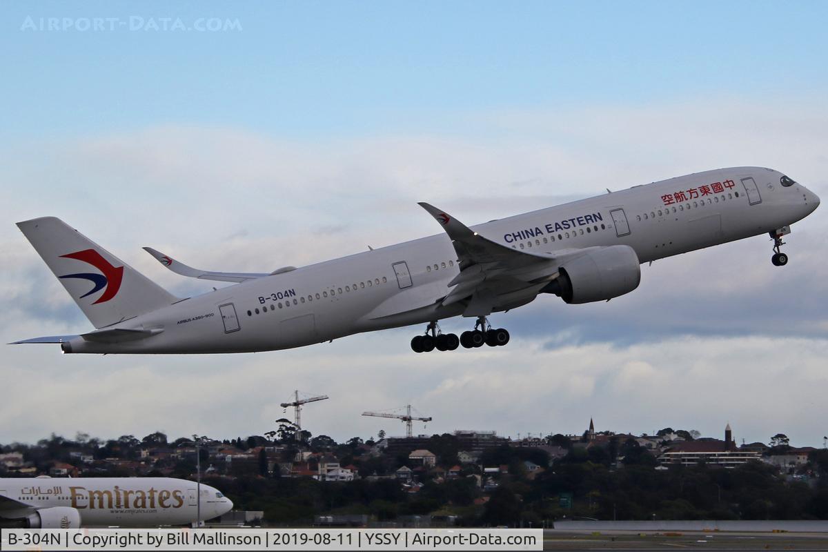 B-304N, 2018 Airbus A350-941 C/N 261, away home to PVG
