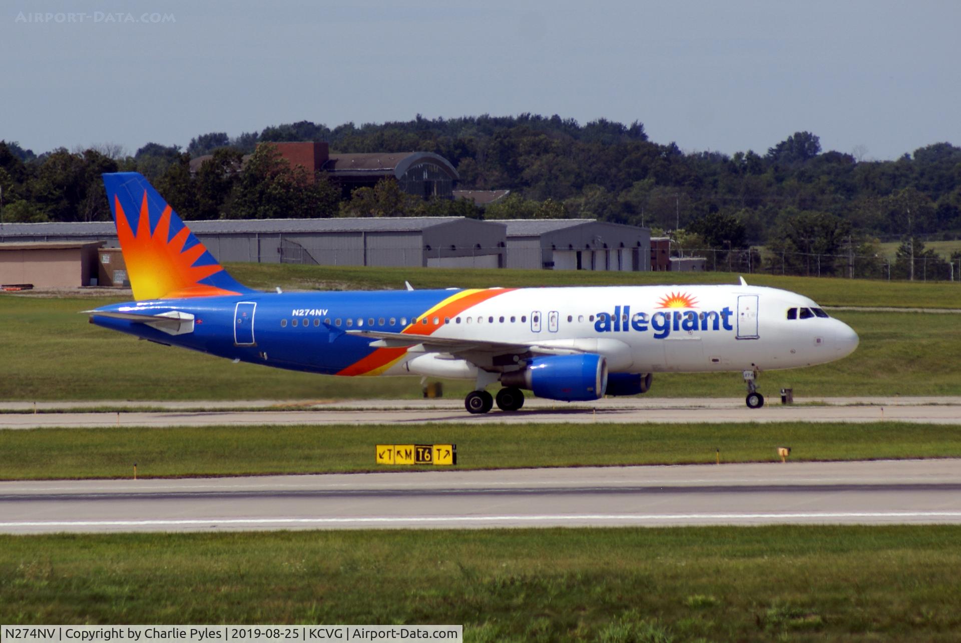 N274NV, 2007 Airbus A320-216 C/N 3079, Arriving CVG