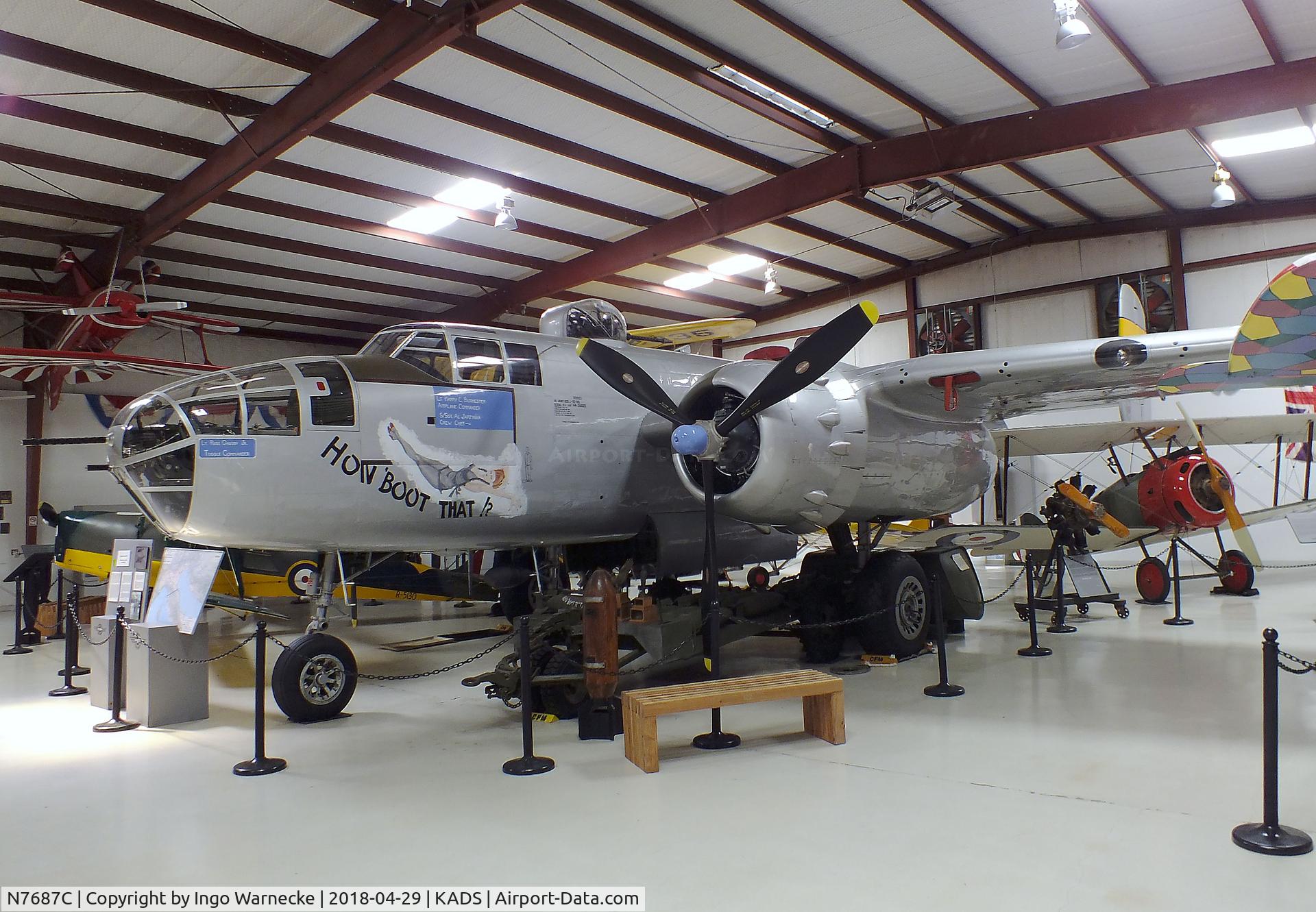 N7687C, 1944 North American TB-25N Mitchell C/N 108-32200, North American TB-25N Mitchell at the Cavanaugh Flight Museum, Addison TX