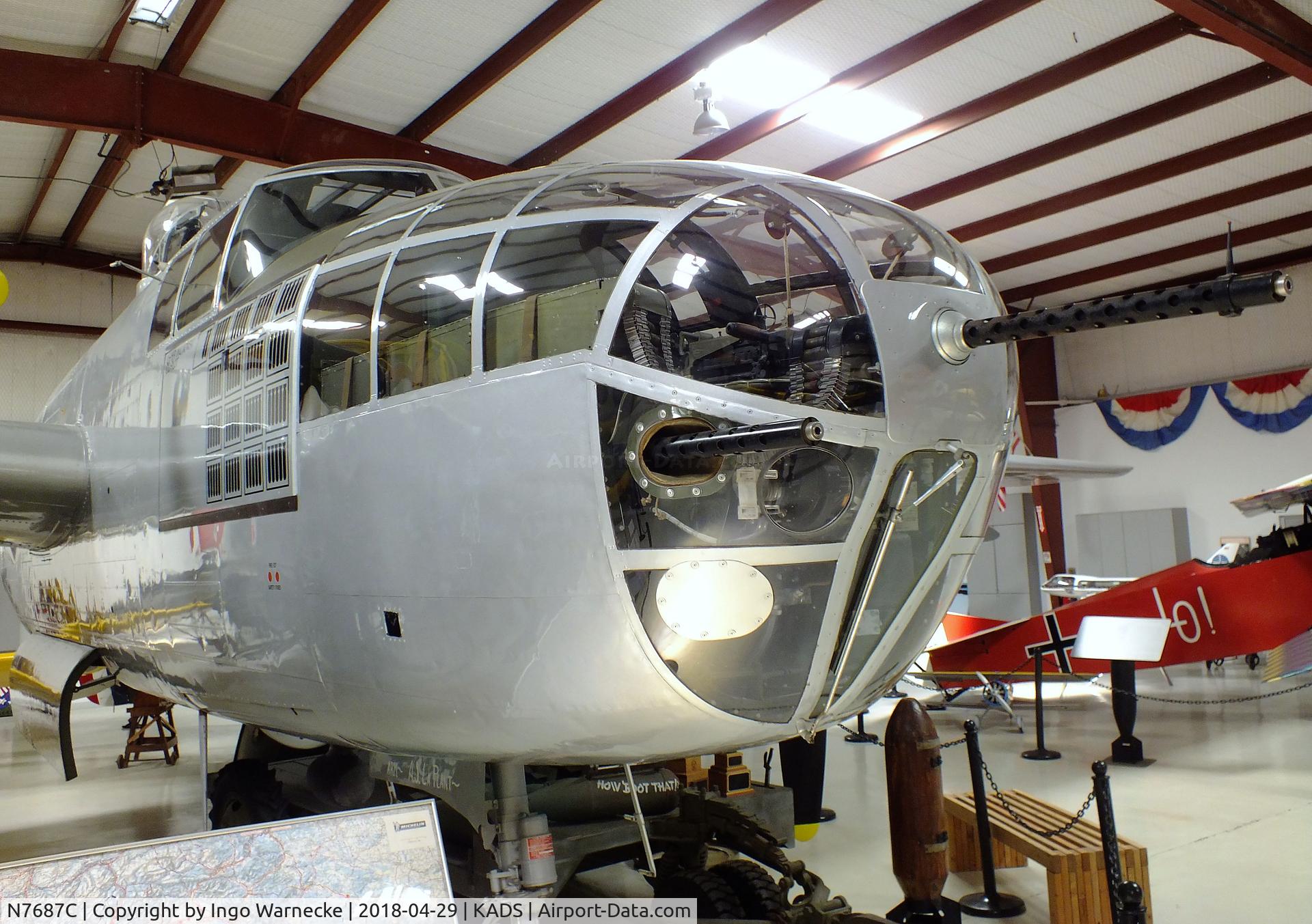 N7687C, 1944 North American TB-25N Mitchell C/N 108-32200, North American TB-25N Mitchell at the Cavanaugh Flight Museum, Addison TX