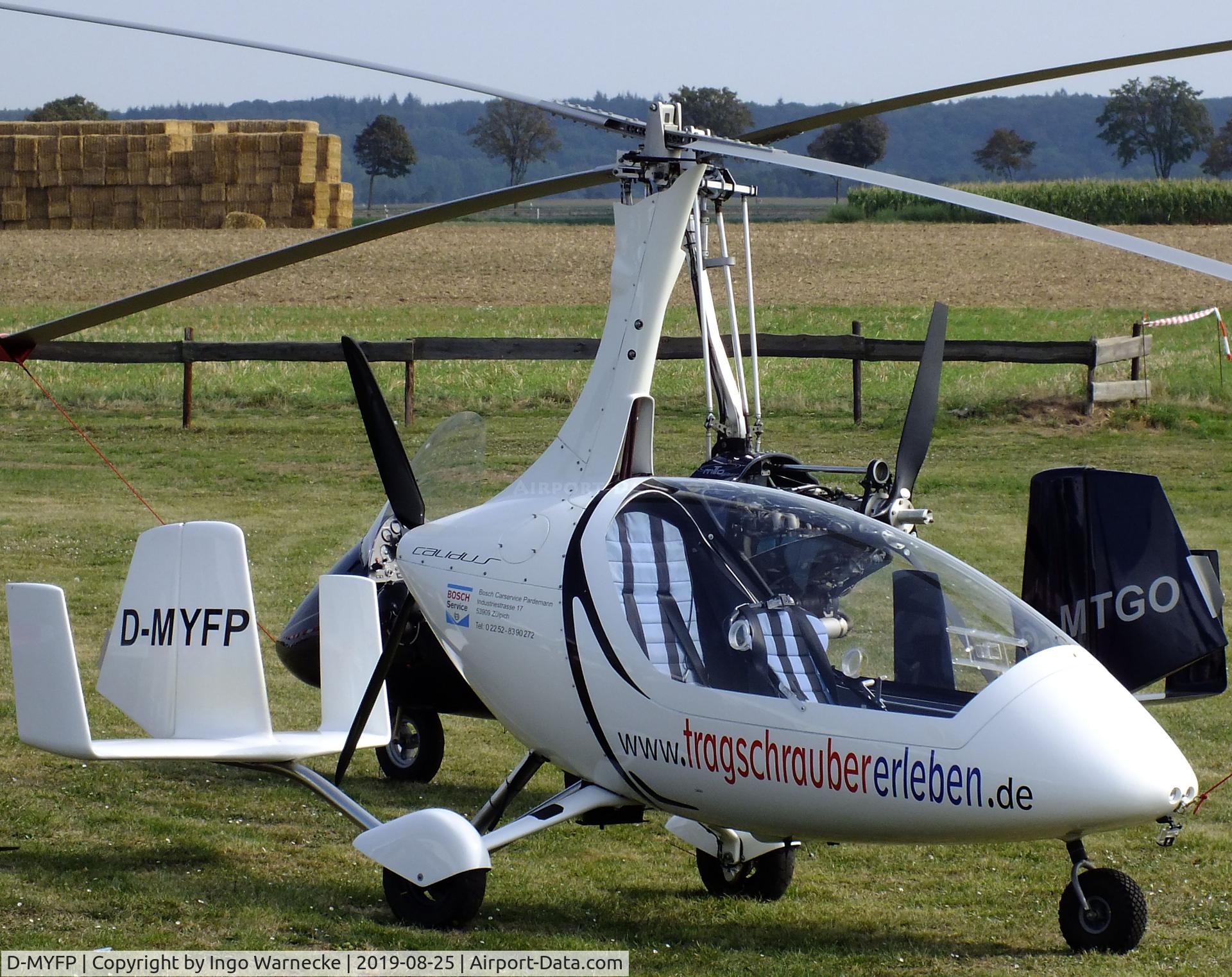D-MYFP, AutoGyro Calidus C/N not foung D-Myfp, AutoGyro Calidus at the 2019 Flugplatz-Wiesenfest airfield display at Weilerswist-Müggenhausen ultralight airfield
