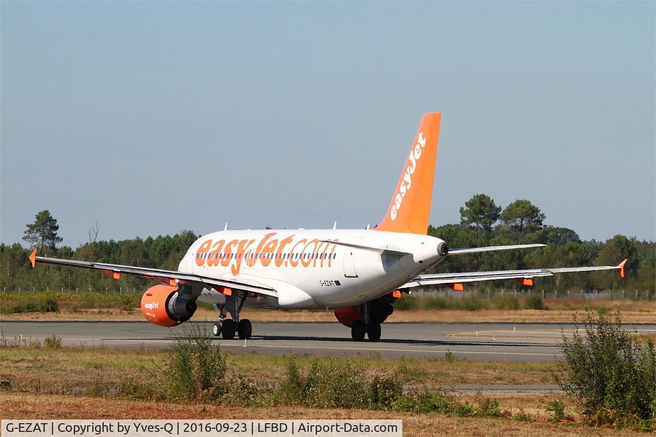 G-EZAT, 2006 Airbus A319-111 C/N 2782, Airbus A319-111, Lining up rwy 05, Bordeaux Mérignac airport (LFBD-BOD)