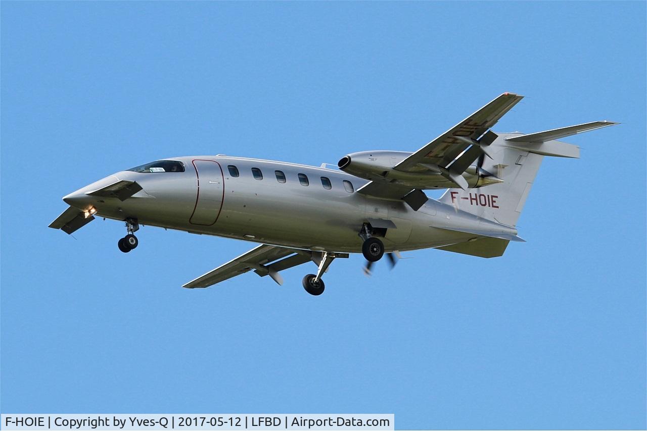 F-HOIE, 2011 Piaggio P-180 Avanti II C/N 1225, Piaggio P-180 Avanti II, On final rwy 23, Bordeaux-Mérignac airport (LFBD-BOD)