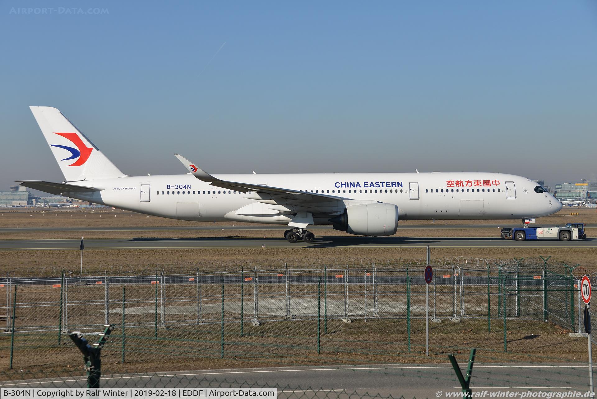 B-304N, 2018 Airbus A350-941 C/N 261, Airbus A350-941 - MU CES China Eastern Airlines - 261 - B-304N - 18.02.2019 - FRA