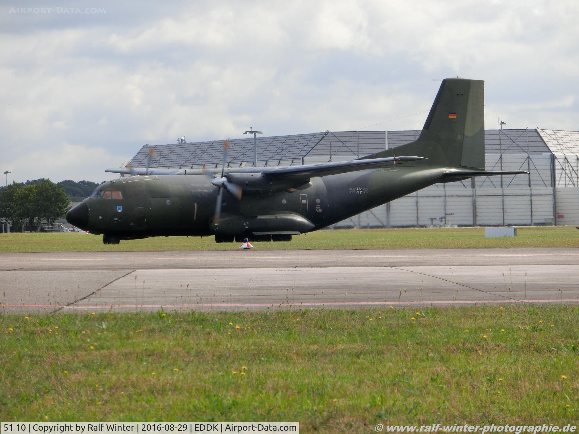 51 10, Transall C-160D C/N D147, Transall C-160D - GAF German Air Force - D147 - 51+10 - 29.08.2016 - CGN
