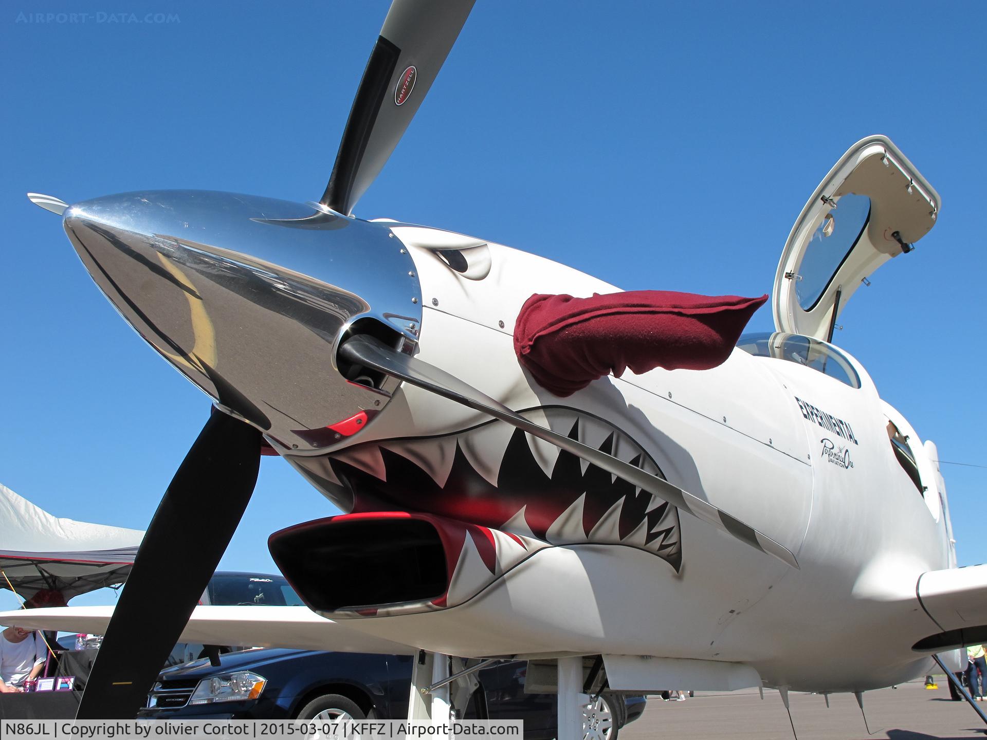 N86JL, 2014 Lancair Evolution C/N EVO-0056, nice sharkmouth !