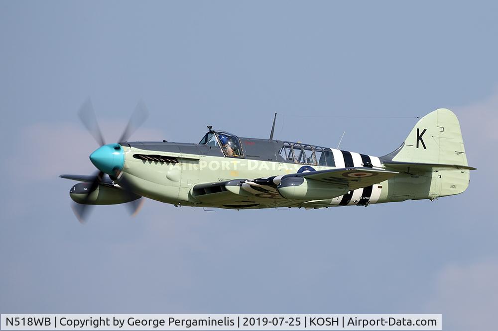 N518WB, 1950 Fairey Firefly AS.6 C/N F.8646, Performing in the daily airshow.