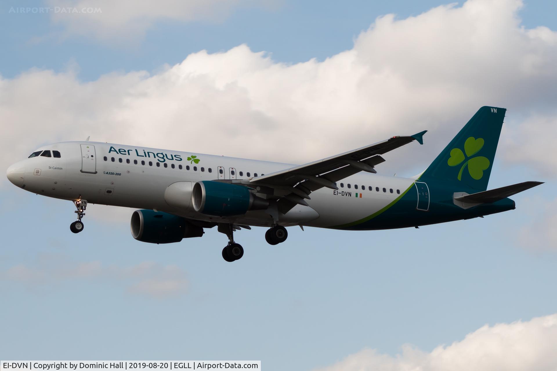 EI-DVN, 2011 Airbus A320-214 C/N 4715, Landing RWY 27L