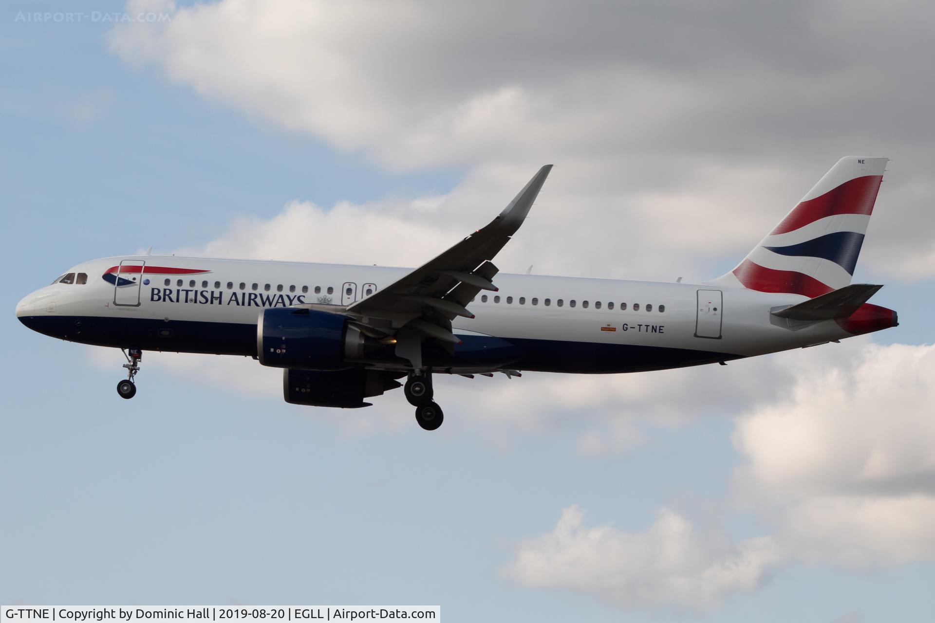 G-TTNE, 2018 Airbus A320-251N C/N 8365, Landing RWY 27L