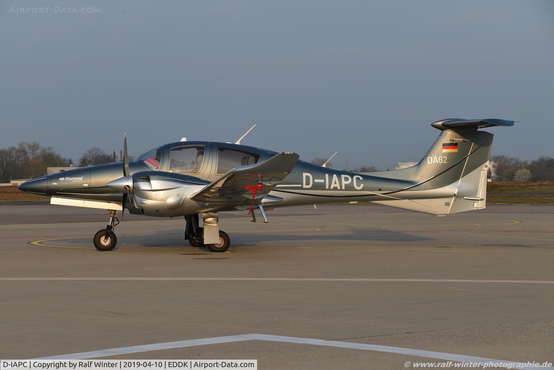 D-IAPC, 2017 Diamond DA-62 C/N 62.059, Diamond Aircraft DA62 - Private - 62059 - D-IAPC - 10.04.2019 - CGN