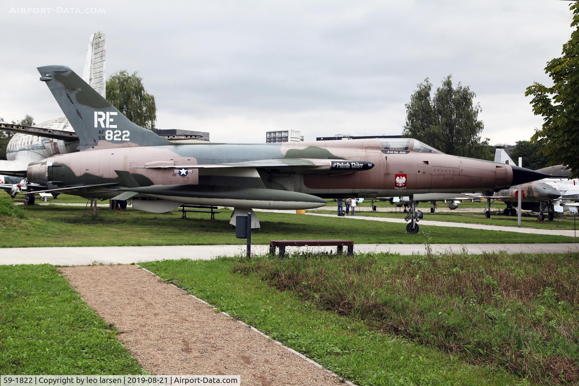 59-1822, 1959 Republic F-105D Thunderchief C/N D92, Polish Aviation Museum Krakow 21.8.2019