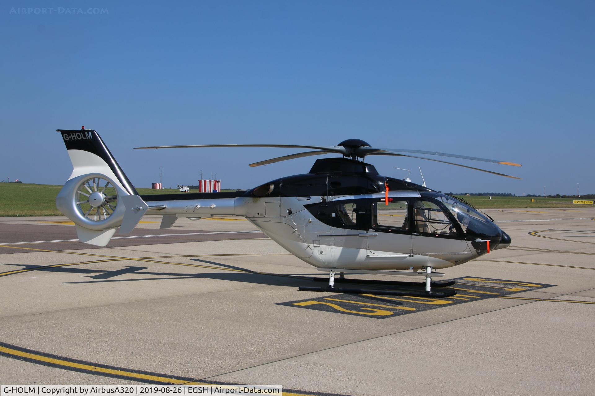 G-HOLM, 2007 Eurocopter EC-135T-2+ C/N 0574, Parked on the Saxon ramp