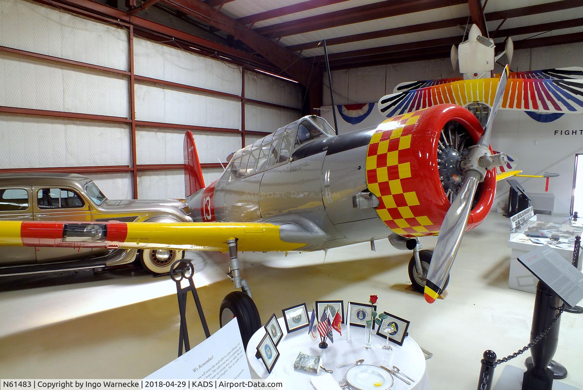 N61483, 1943 Consolidated Vultee SNV-2 C/N 79-1420, Vultee SNV-2 Valiant (BT-13B) at the Cavanaugh Flight Museum, Addison TX